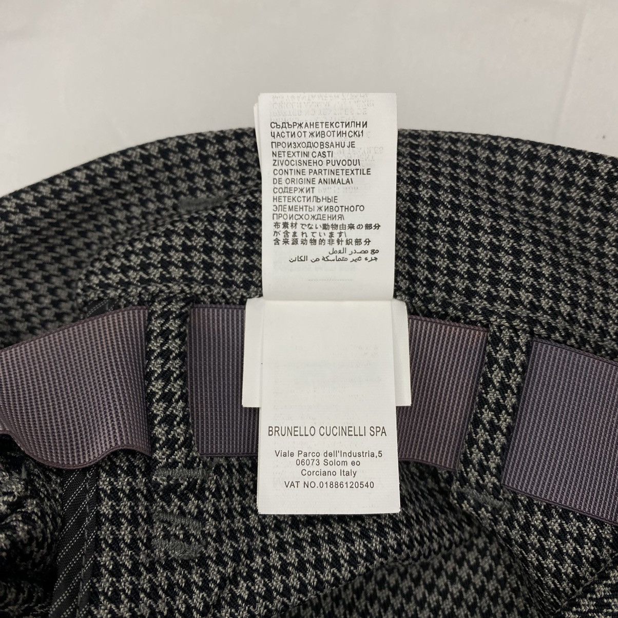 Brunello Cucinelli Brunello Cuccineli Belted Checkered Trousers Size 27" / US 4 / IT 40 - 11 Thumbnail