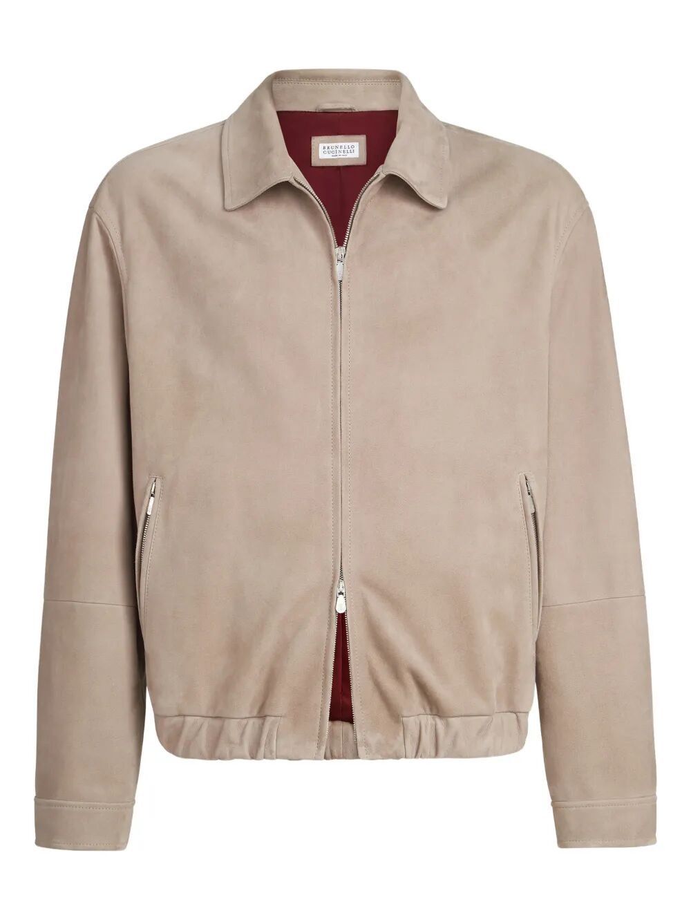 Brunello Cucinelli VINTAGE LEATHER BOMBER JACKET Size US L / EU 52-54 / 3 - 1 Thumbnail