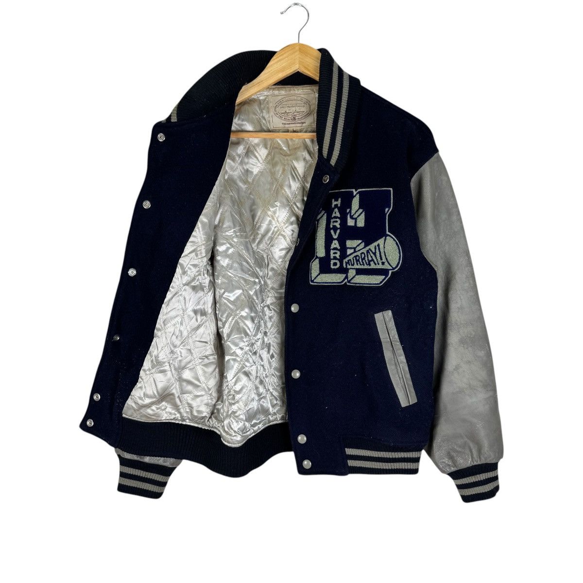 Vintage 🌟HARVARD UNIVERSITY VARSITY LEATHER JACKET Size US S / EU 44-46 / 1 - 8 Thumbnail