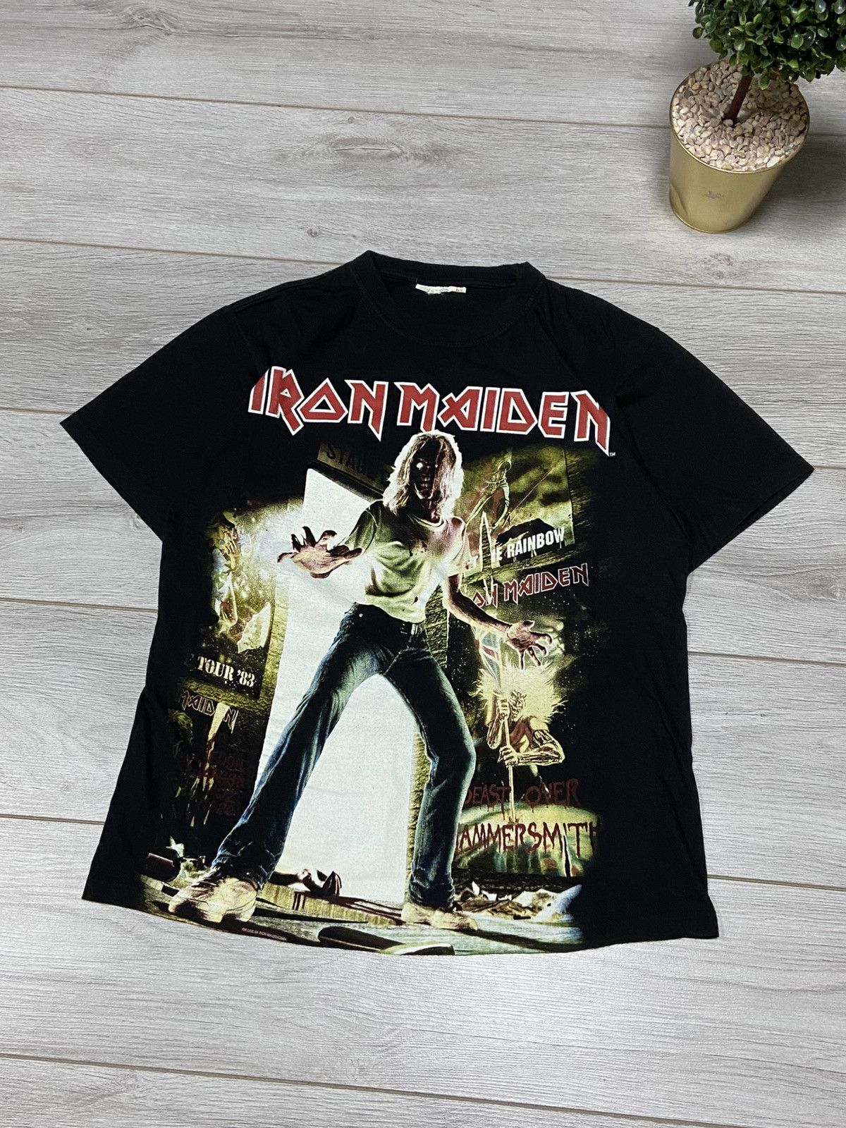 Vintage Iron Maiden 2004 overprint vintage t-shirt Size US M / EU 48-50 / 2 - 4 Thumbnail