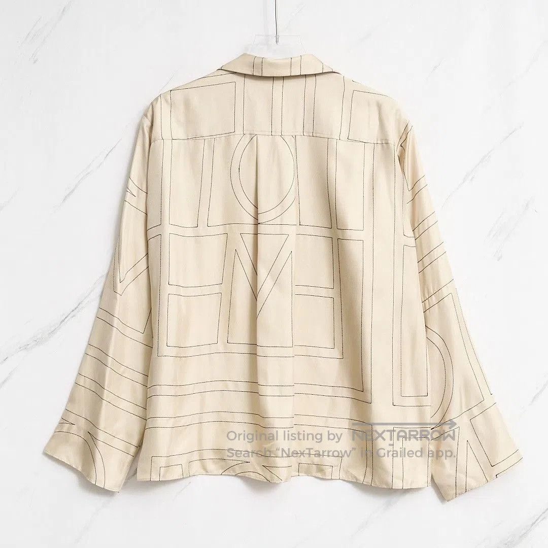 Toteme Toteme Women's Geometric Silk Blouse. Size M / US 6-8 / IT 42-44 - 7 Thumbnail