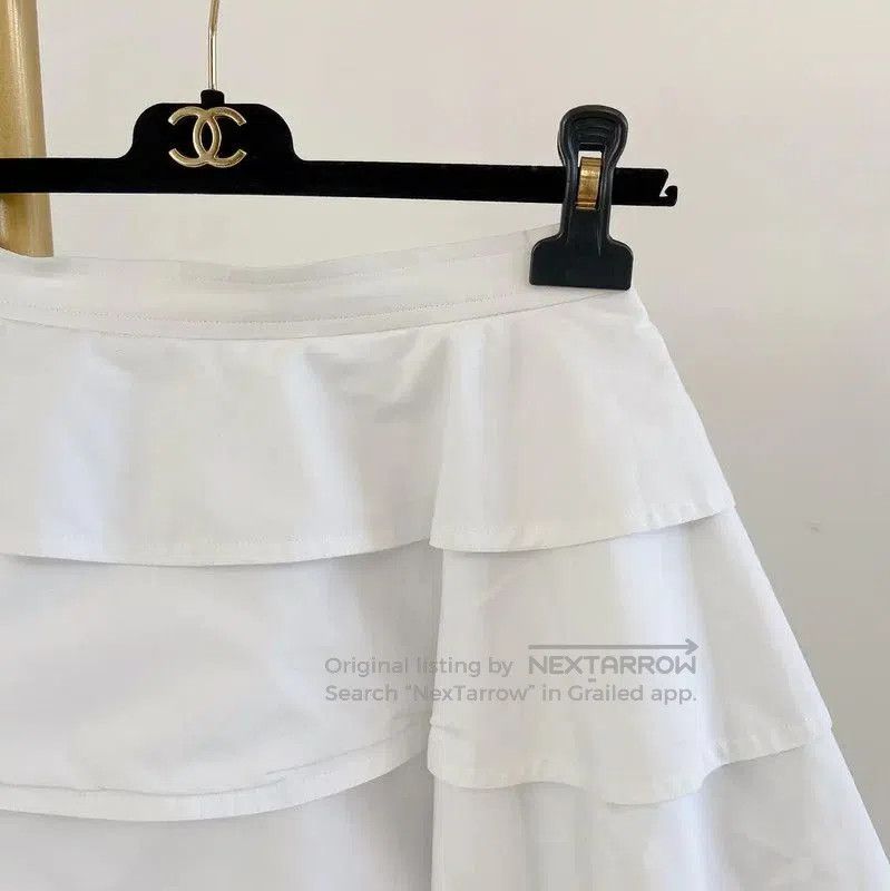 Louis Vuitton Louis Vuitton Summer White Cotton Mini Skirt . Size 23" - 3 Thumbnail