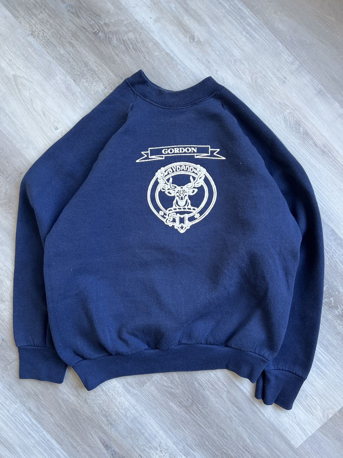 image of Vintage 70’S Gordon Crest Crewneck in Navy, Men's (Size Large)