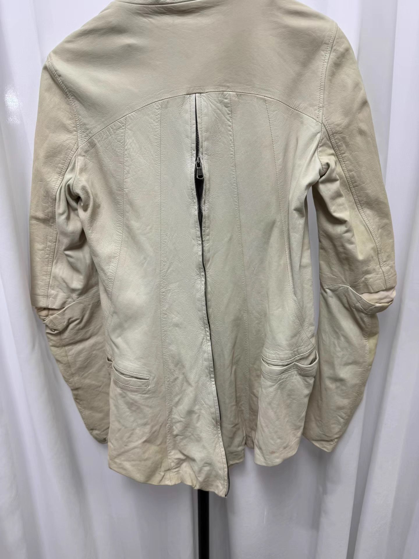 Ilaria Nistri Ilarji Nistri Avant-garde Zip Sheepskin Leather Jacket K20 Size US XS / EU 42 / 0 - 9 Thumbnail