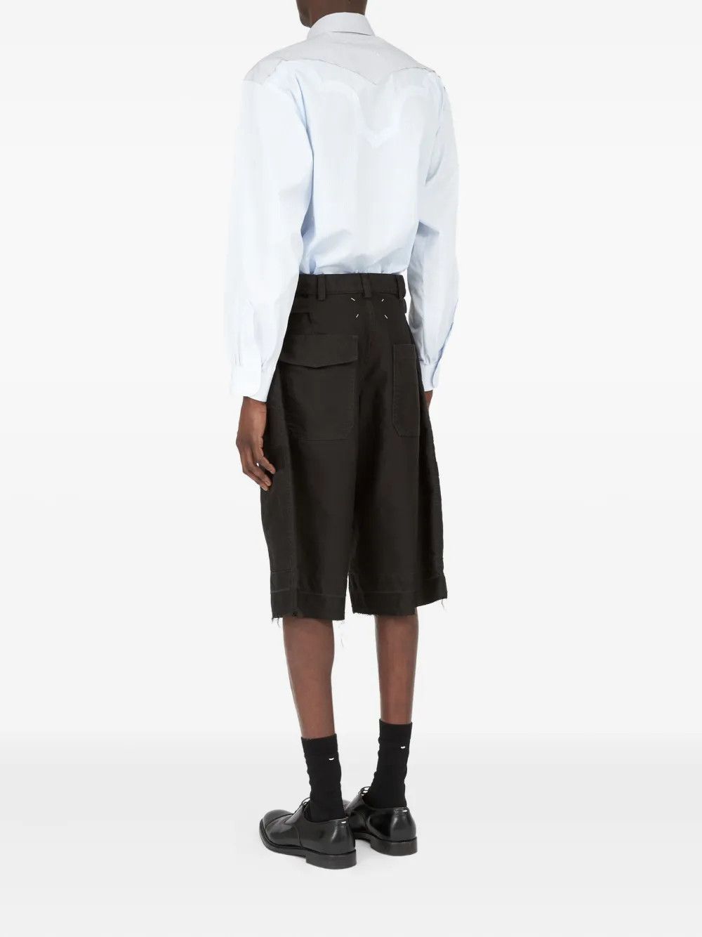 Maison Margiela o1w1db10526 Cotton Utility Short in Black Size US 36 / EU 52 - 4 Thumbnail