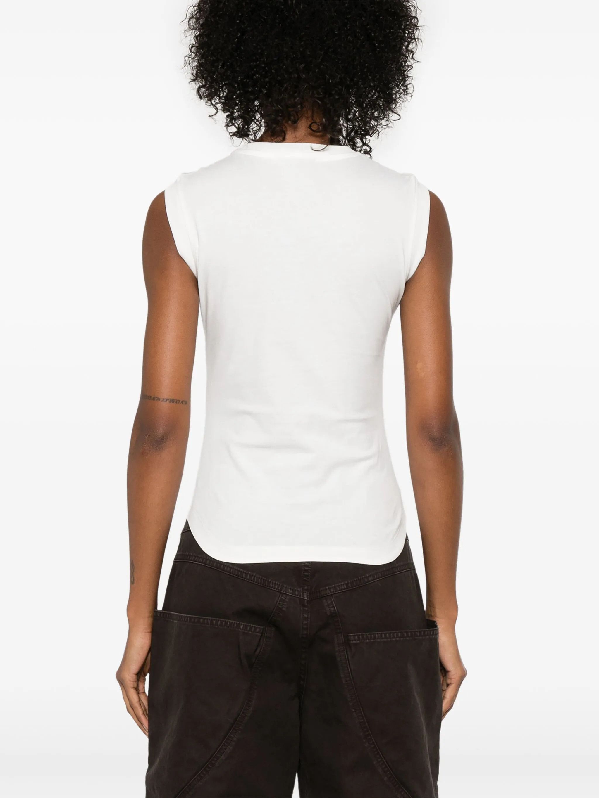 The Attico o1s22i1n0325 Reese Tank Top in White Size S / US 4 / IT 40 - 4 Thumbnail
