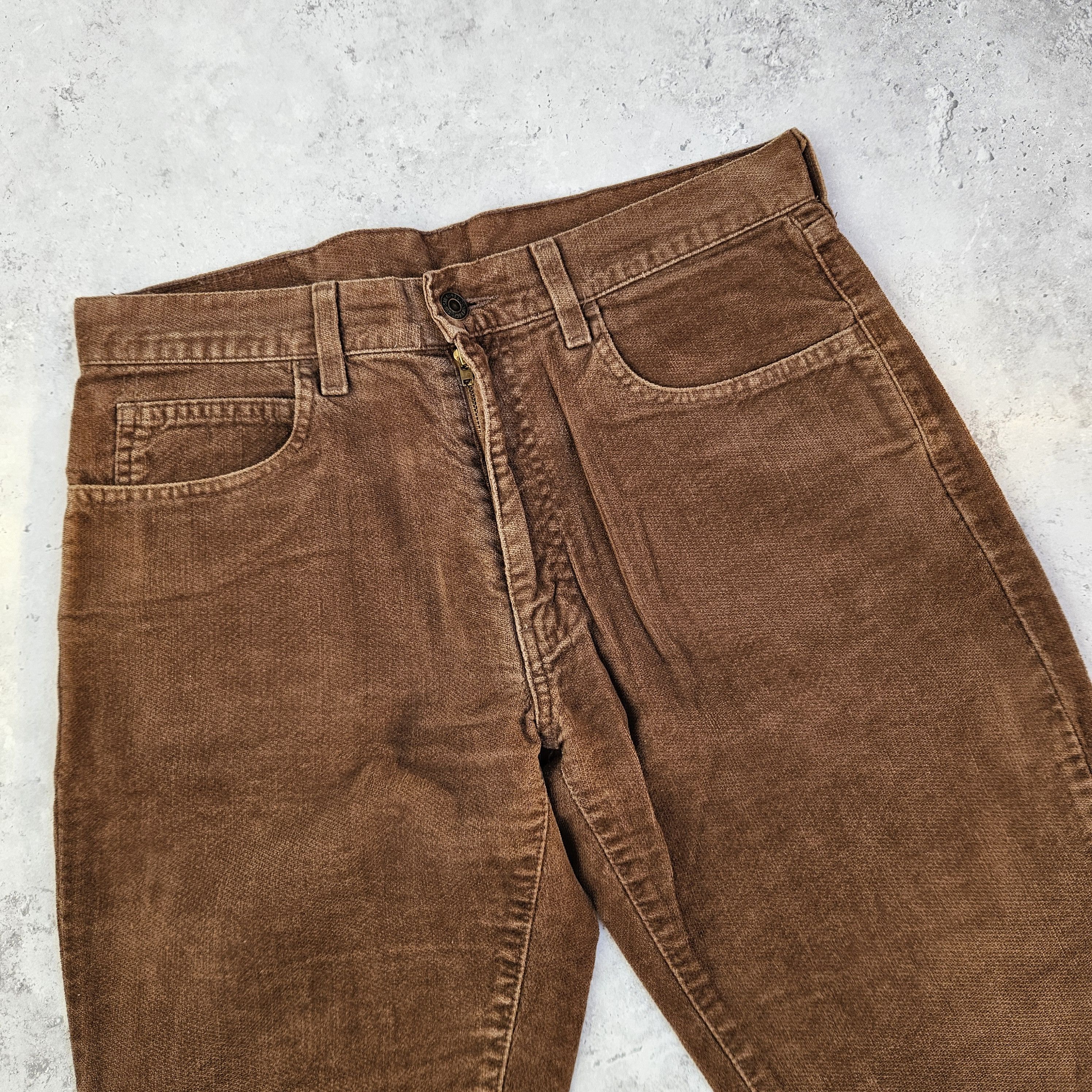 Levi's × Levi's Vintage Clothing × Vintage Vintage Levi's White Tab Brown Pants Size US 31 - 4 Thumbnail