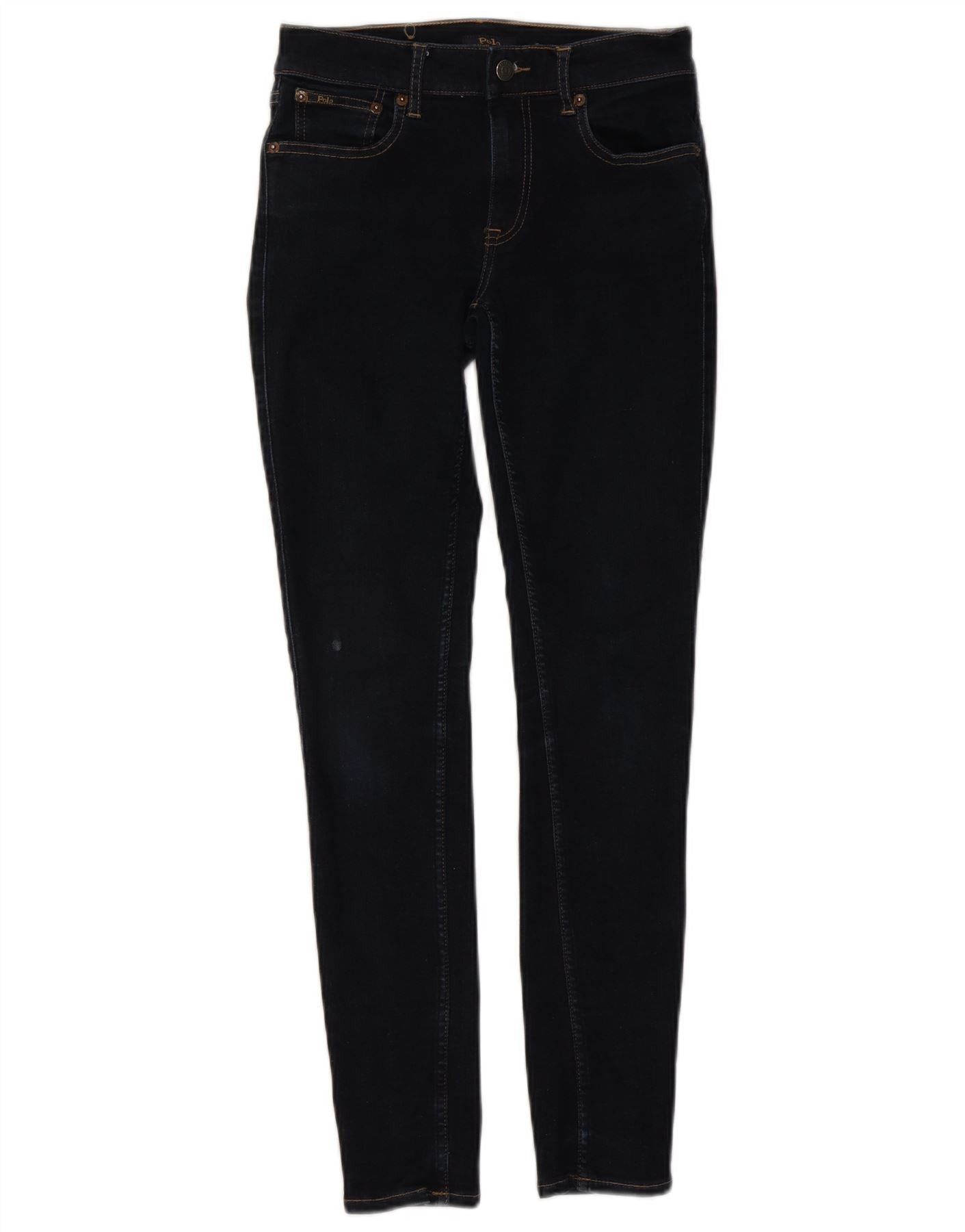 Polo Ralph Lauren Womens Tompkins Super Skinny Jeans W27 L28 Navy Blue Size 27" / US 4 / IT 40 - 1 Thumbnail