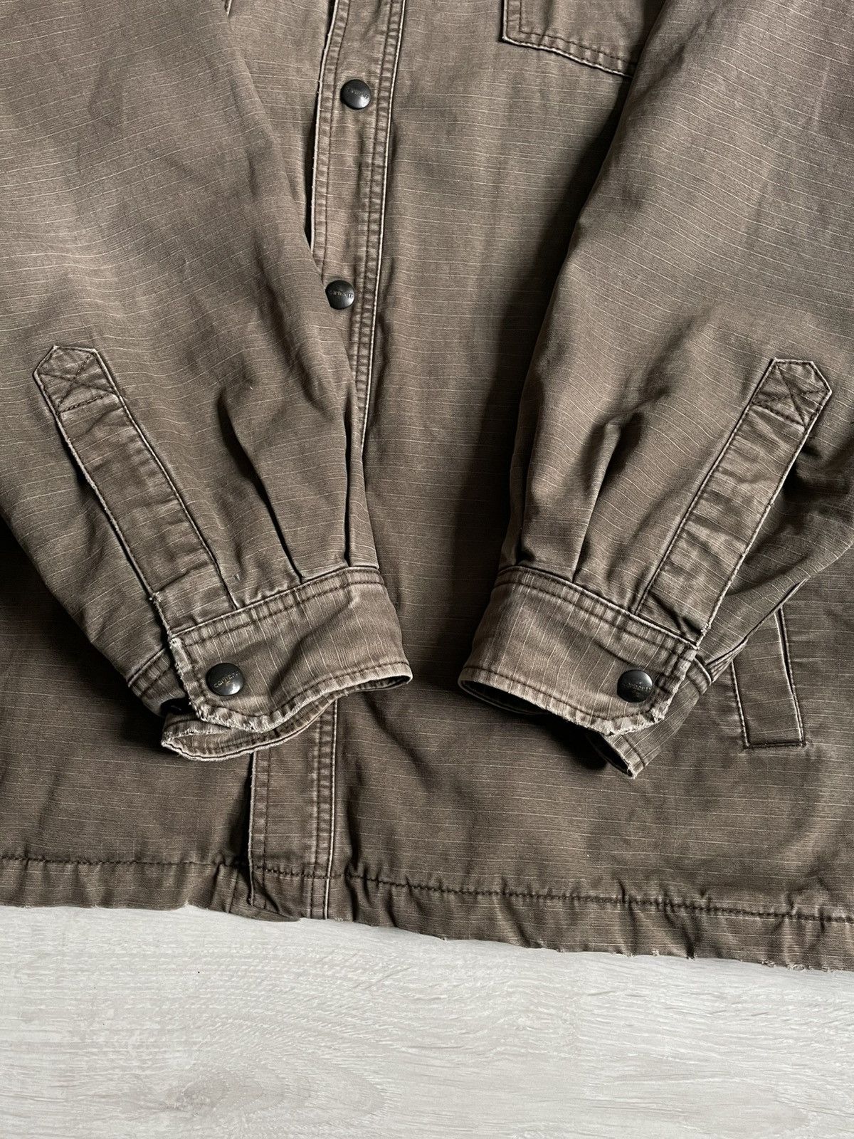 Carhartt Vintage Carhartt Detroit Style Brown Y2K Distressed Jacket Size US XL / EU 56 / 4 - 7 Thumbnail