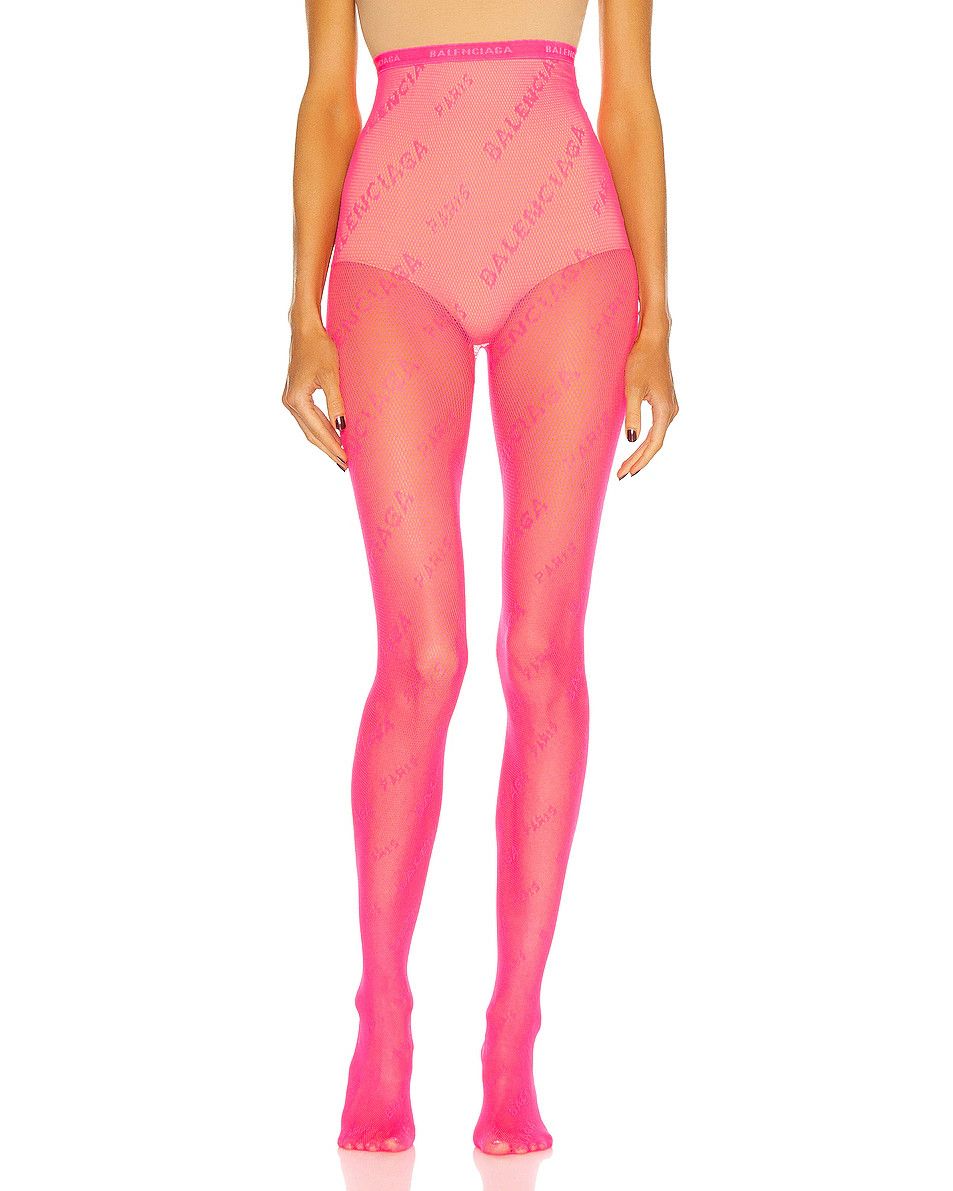 Balenciaga o1bcso1str1024 Tights All Over Fishnet in Fuchsia Size 28" / US 6 / IT 42 - 1 Thumbnail