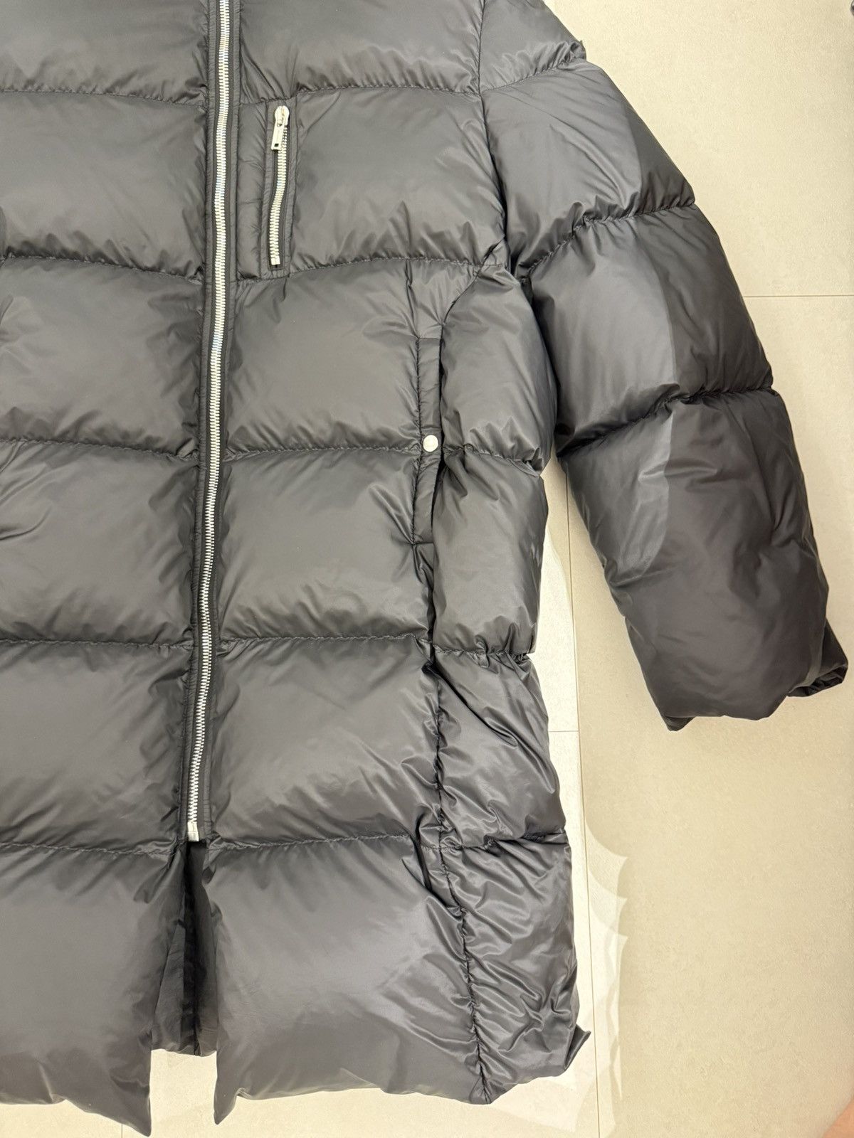 Moncler × Rick Owens Moncler x Rick Owens Cyclopic Long Down Jacket Black - 23FW Size US L / EU 52-54 / 3 - 4 Thumbnail