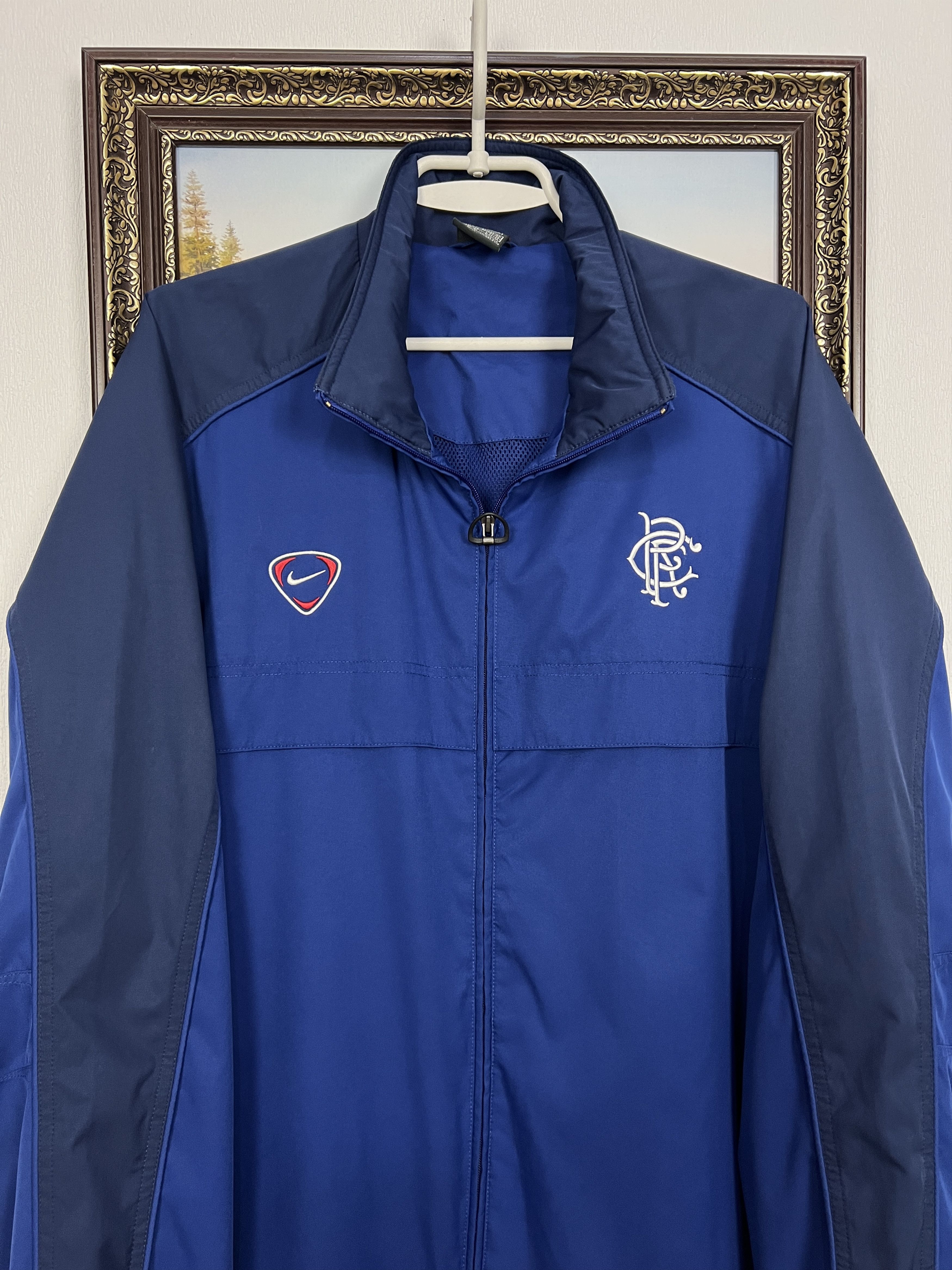Nike Vintage 90's Nike Glasgow Rangers Jacket Football Track Top Size US L / EU 52-54 / 3 - 2 Thumbnail