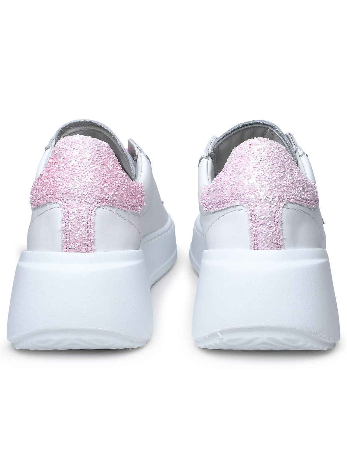 image of Philippe Model White Leather Sneakers, Women's (Size 9)