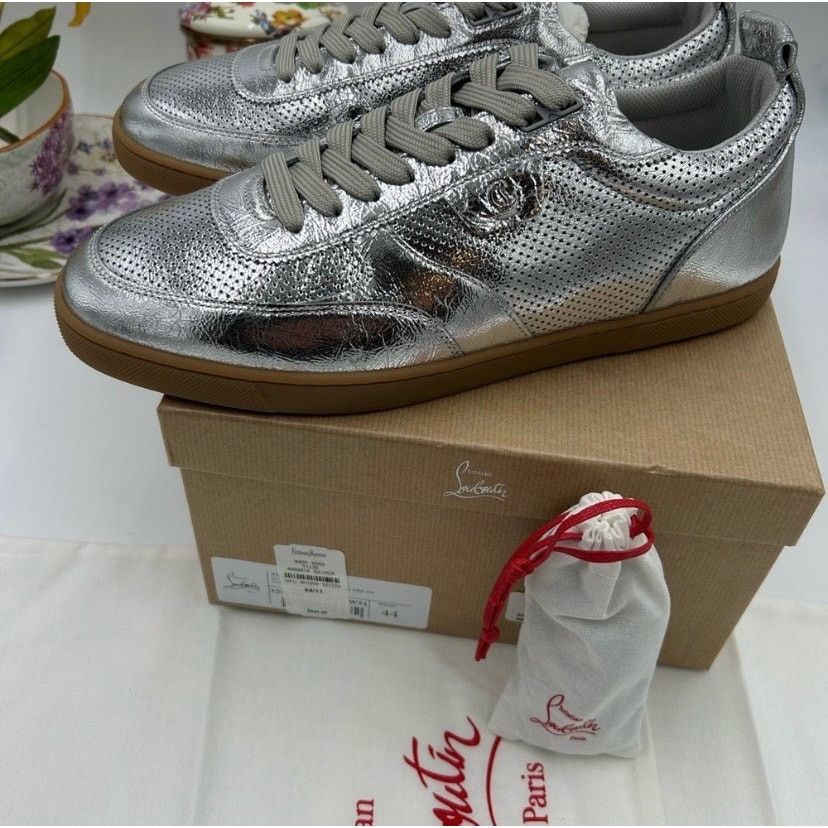 Christian Louboutin Mens Christian Louboutin TUTTI RUI leather sneakers size 44 Size US 11 / EU 44 - 2 Thumbnail