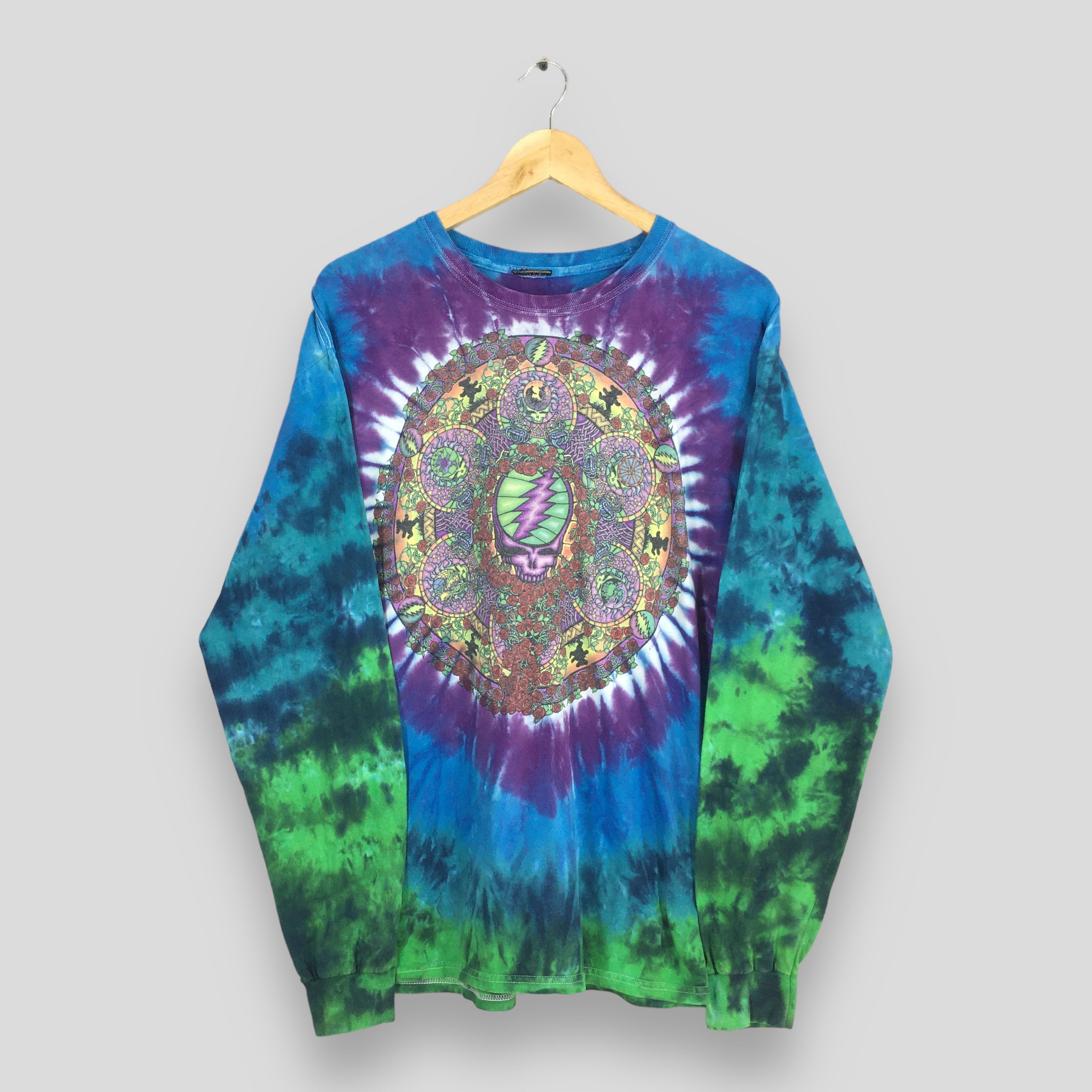 Band Tees × Grateful Dead × Vintage Vintage Y2K Grateful Dead Rock Concert Tie Dye Tshirt Large Size US L / EU 52-54 / 3 - 1 Thumbnail