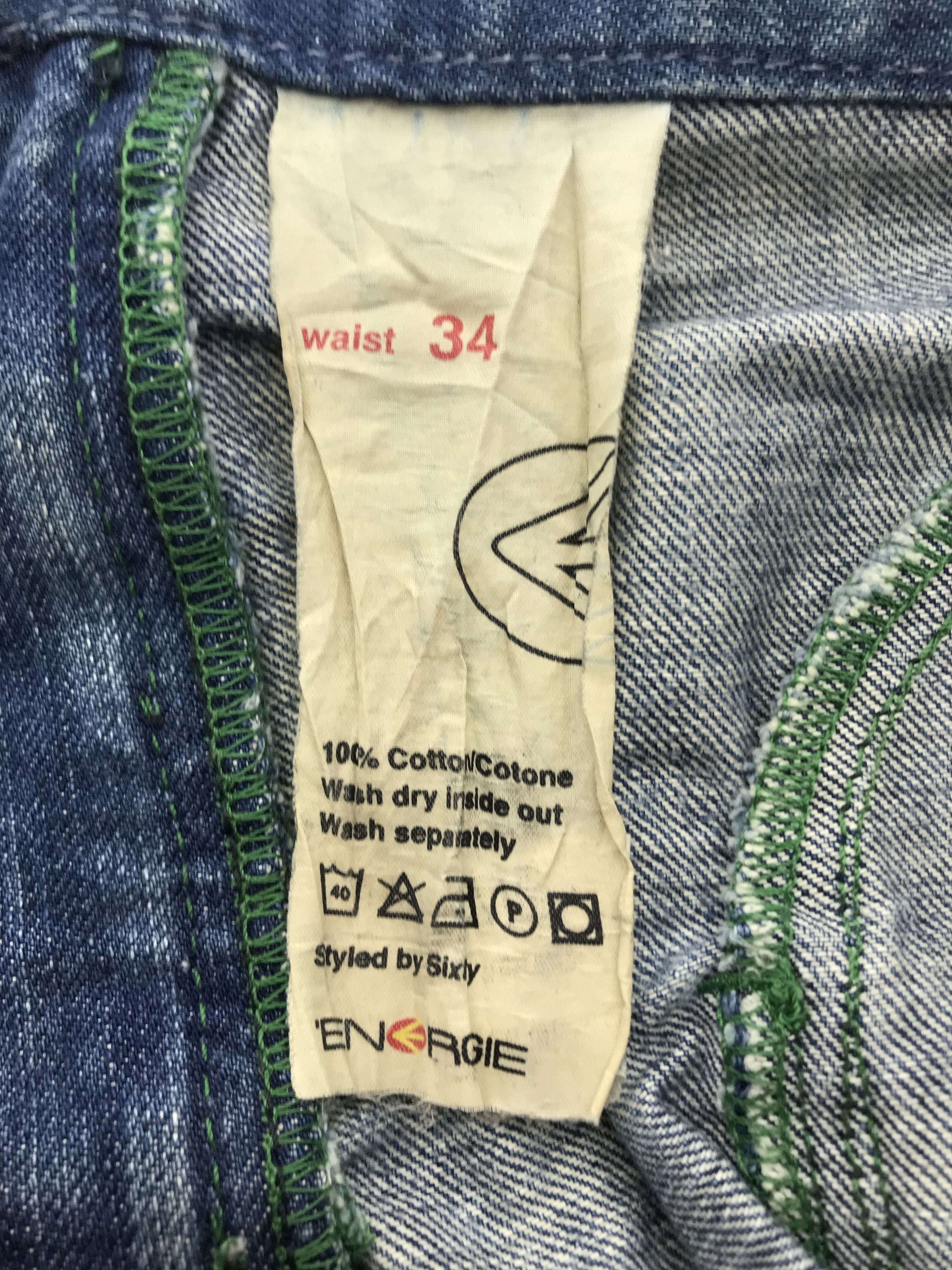 Energie Vintage Energie Faded Blue Bush Jeans Size US 34 / EU 50 - 12 Thumbnail