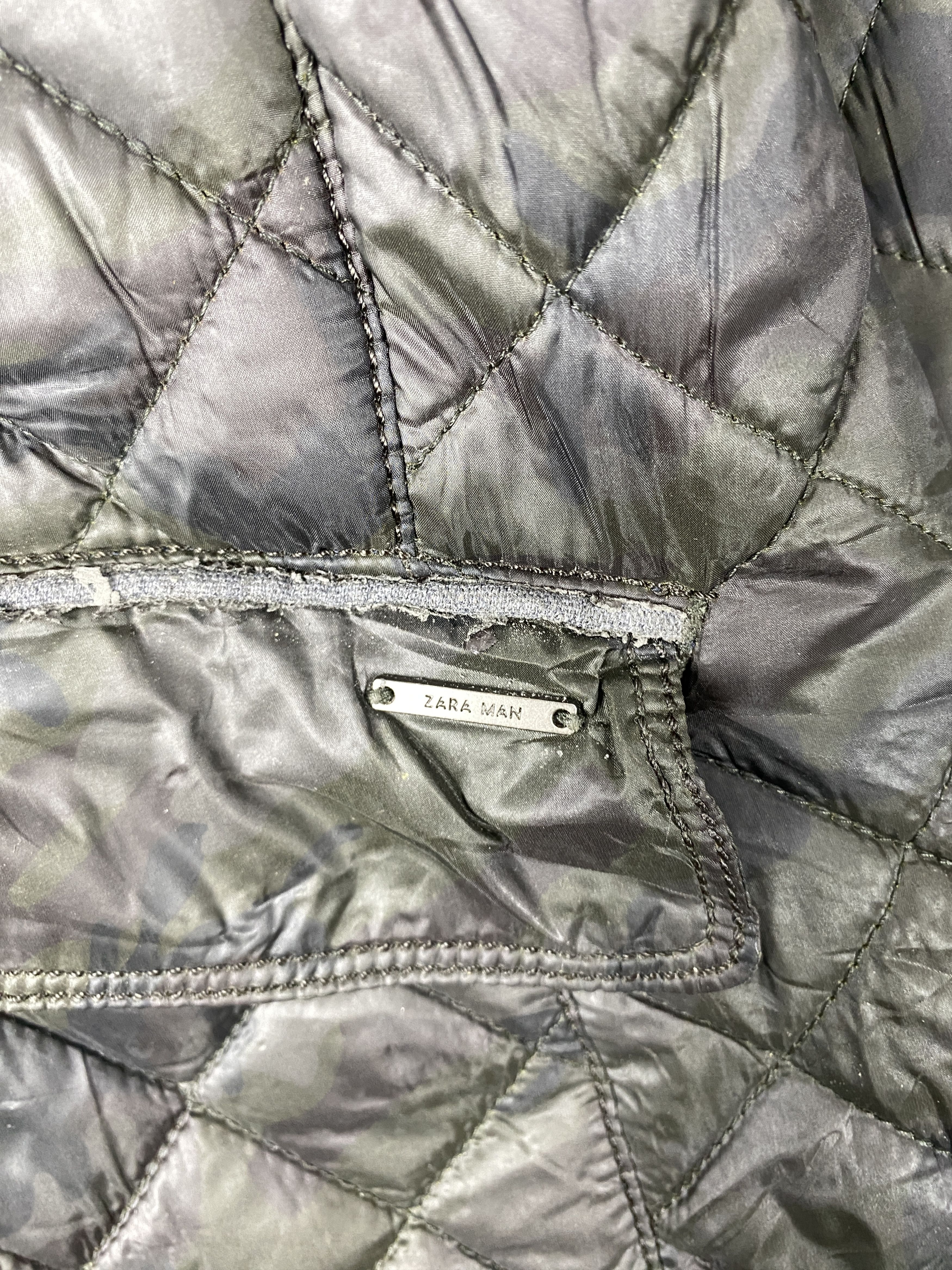 Zara Zara Man Quilted Camo Jacket Size US M / EU 48-50 / 2 - 5 Thumbnail