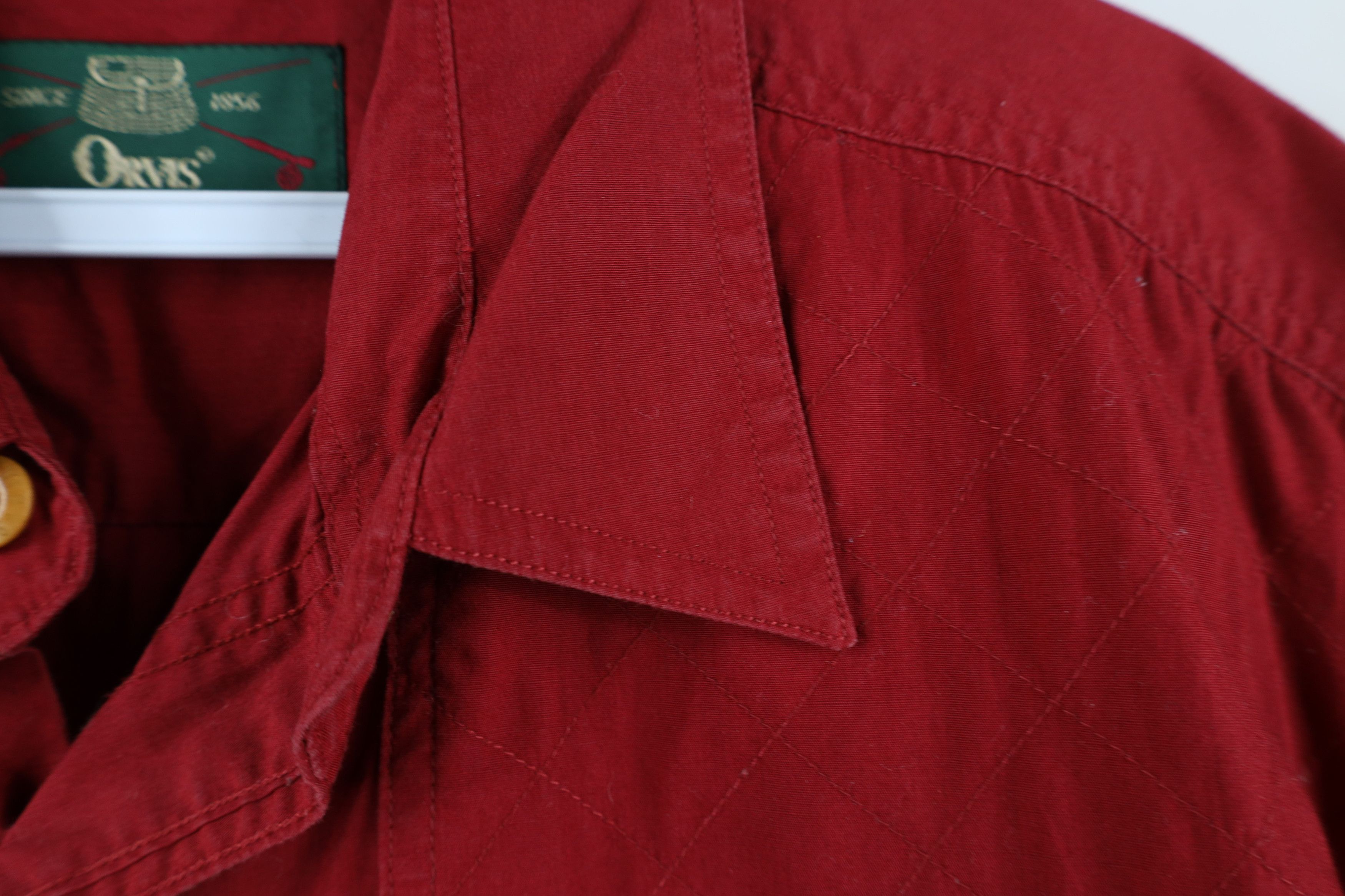 Orvis Vintage 90s Orvis Safari Bush Shooting Button Shirt Red Size US M / EU 48-50 / 2 - 10 Thumbnail