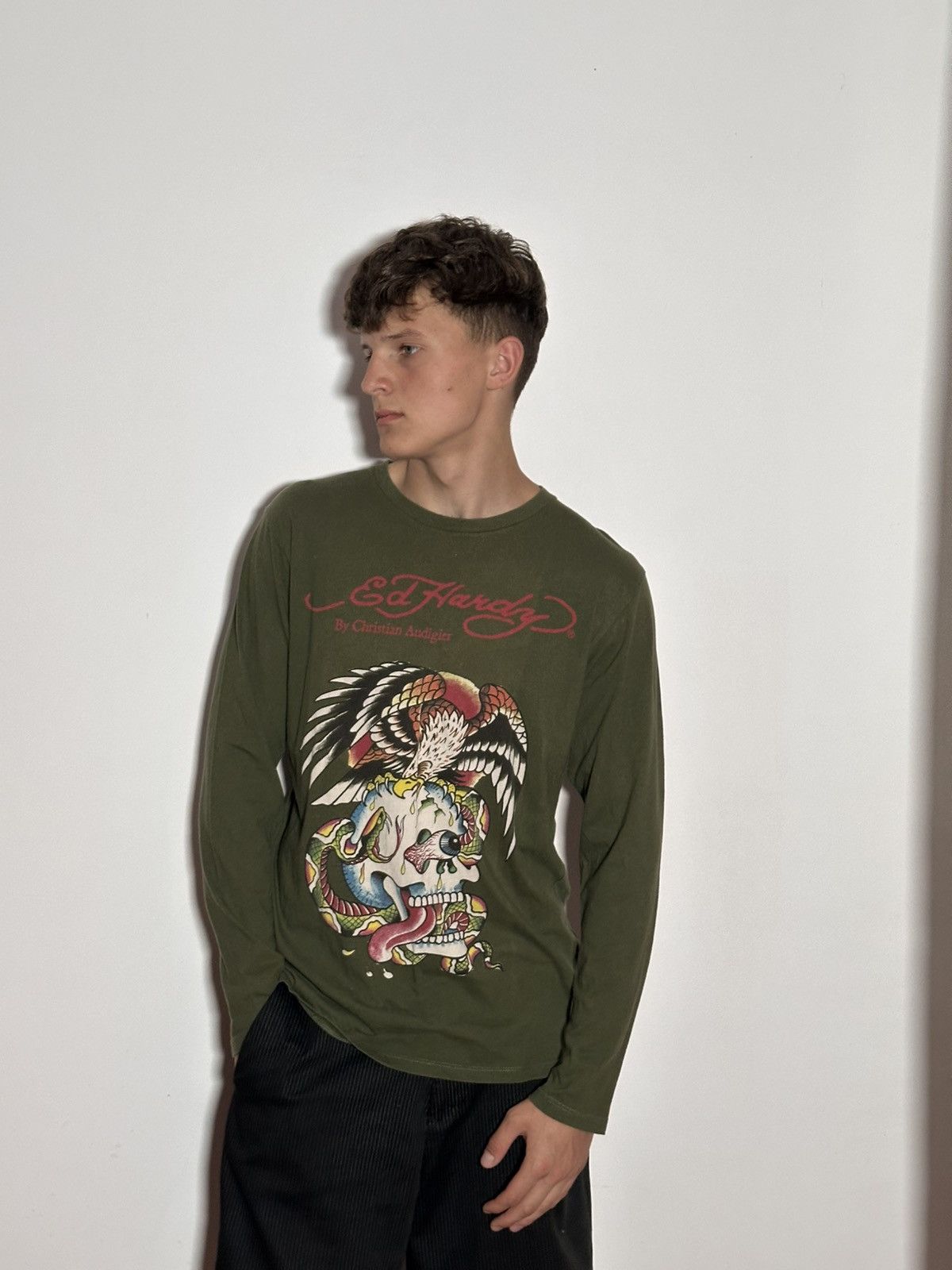 Ed Hardy Vintage ED HARDY by Christian Audigier Longsleeve Size M Size US M / EU 48-50 / 2 - 1 Thumbnail