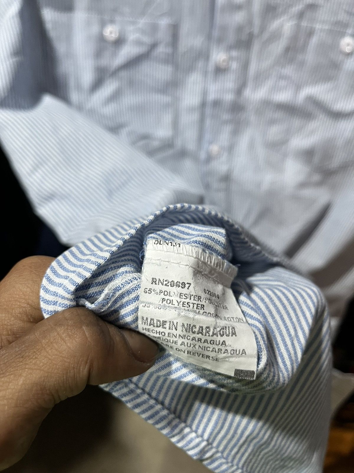 Dickies × Vintage Dickies Workwear 2 Pockets Striped Shirt 90s Size US L / EU 52-54 / 3 - 5 Thumbnail