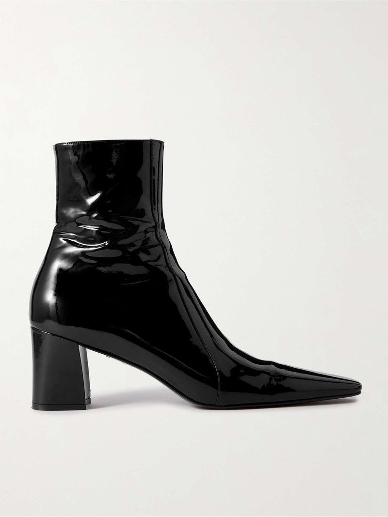 Saint Laurent Paris o1s1wg110126 776861 Rainer Boots in Patent Leather in Black Size US 8 / EU 41 - 1 Thumbnail
