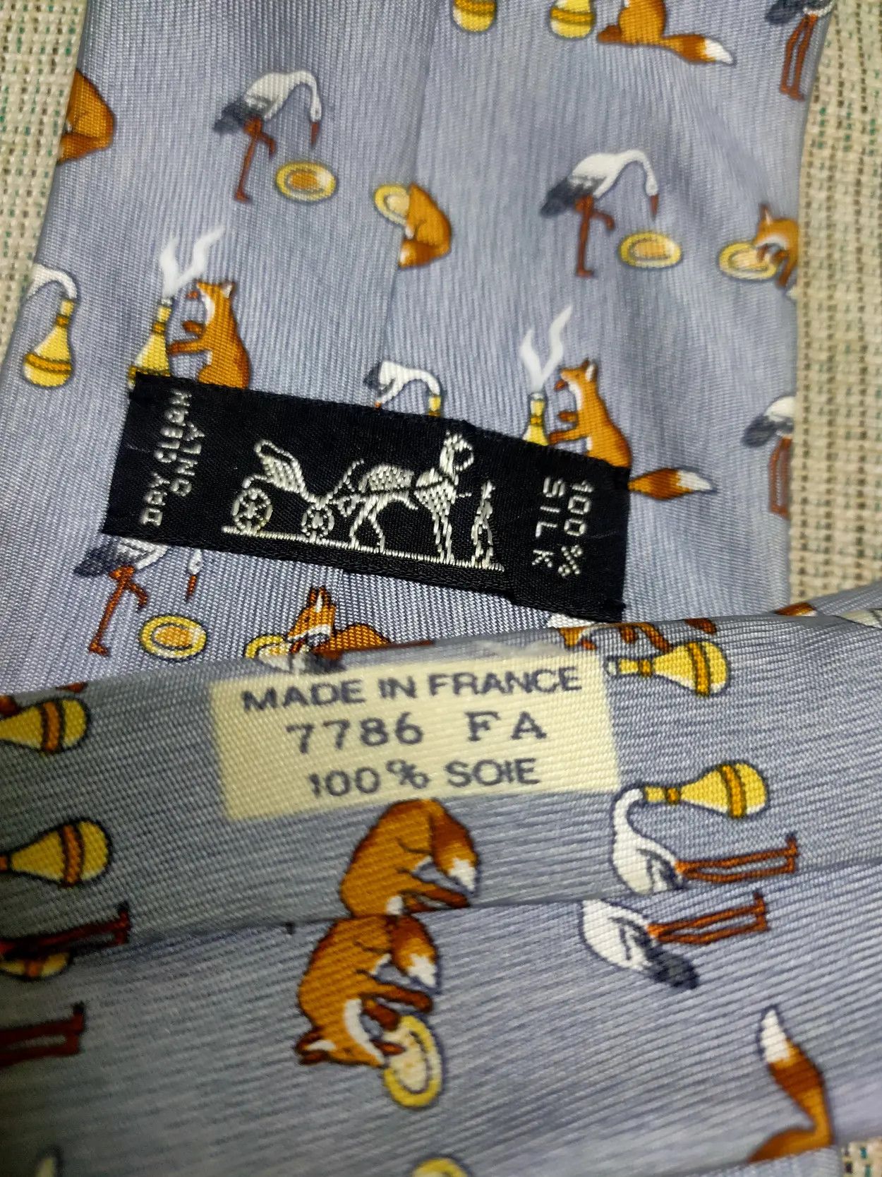 Hermes Hermes silk neck tie Size ONE SIZE - 3 Thumbnail
