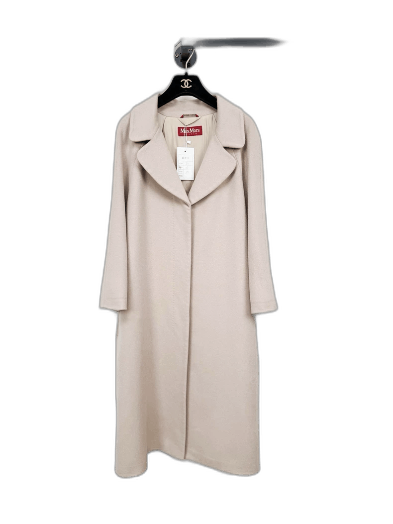 Max Mara Maxmara Beige Cashmere Coat Size 44 Size L / US 10 / IT 46 - 1 Thumbnail