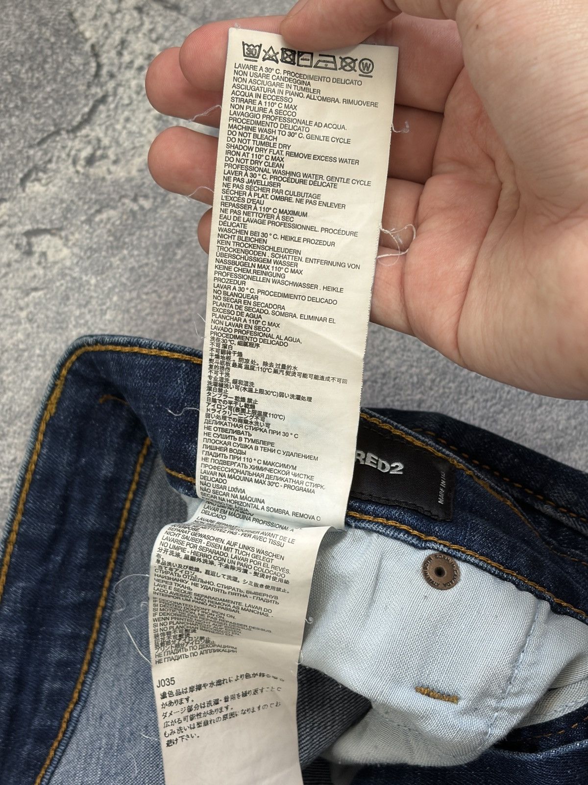 Dsquared2 DSQUARED2 Cool Guy Blue Distressed Paint Splash Jeans IT 44 Size US 29 - 9 Thumbnail