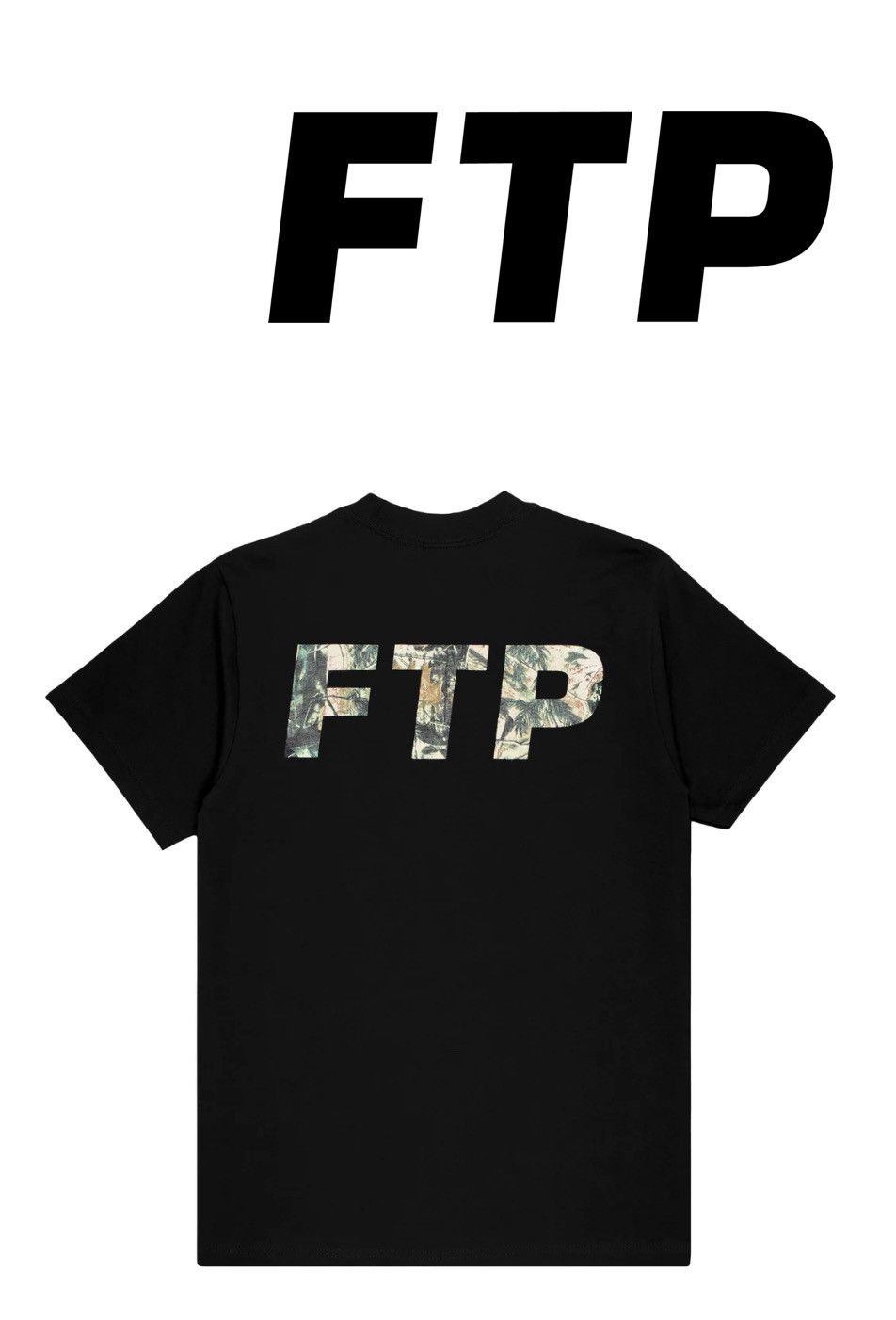 Fuck The Population FTP Tree Camo Logo Tee (L) | Grailed