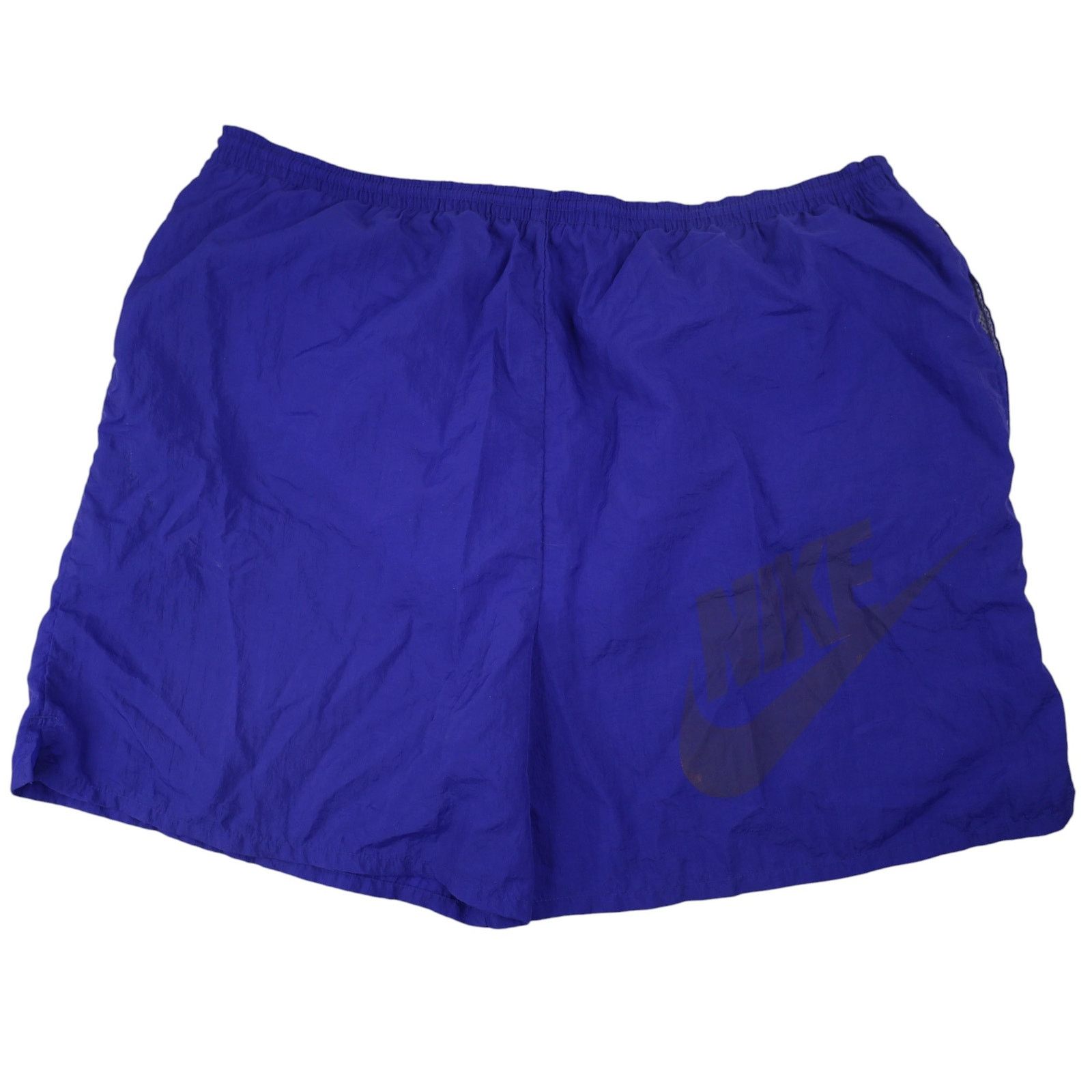 Nike × Vintage VTG 90s Nike Big Spellout Swim Trunks. Features 90s gray tag Size US 36 / EU 52 - 1 Thumbnail