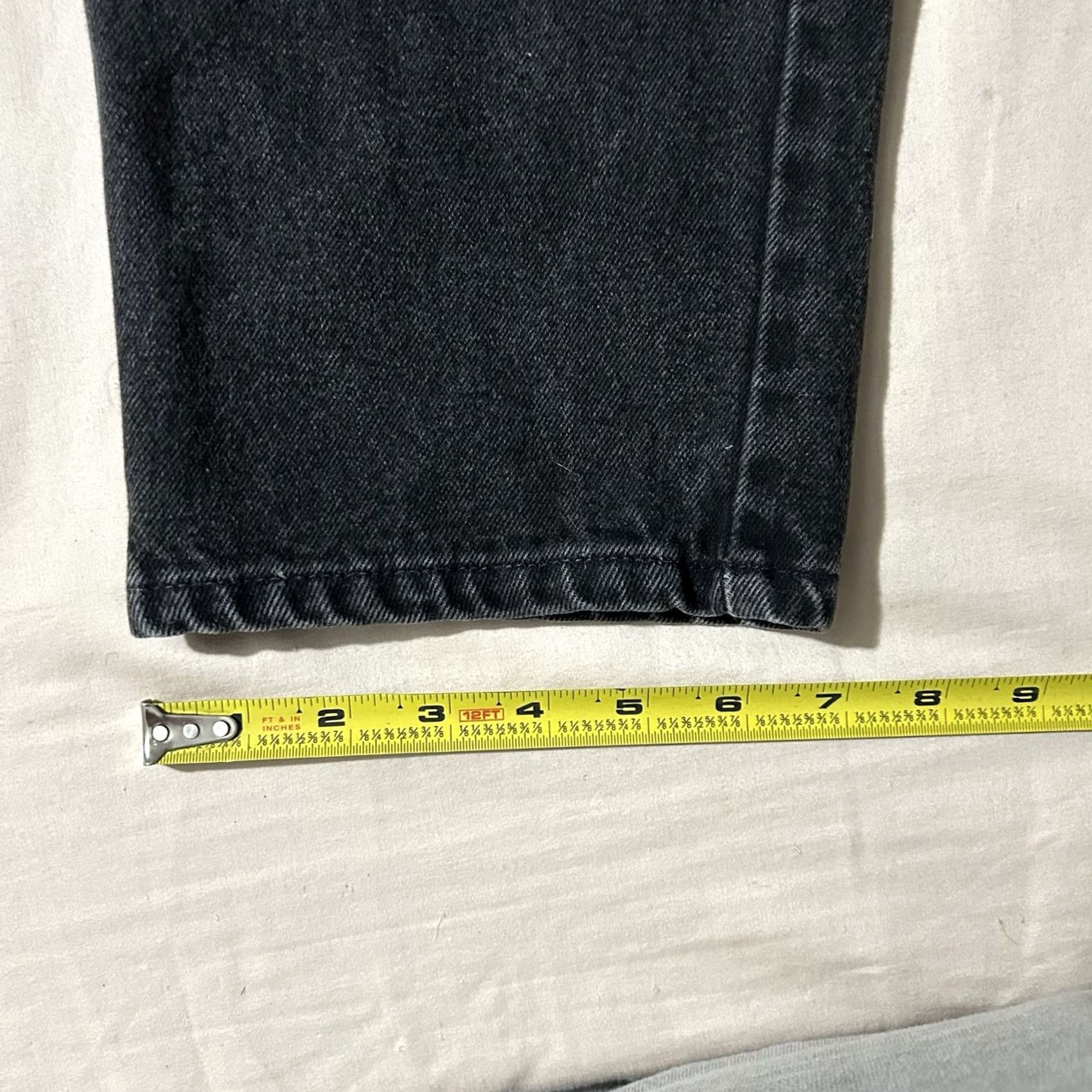 Levi's VINTAGE Levi’s 550 Black Jeans 36X32 Men 90s Straight Jeans 36 32 Men Size US 36 / EU 52 - 7 Thumbnail