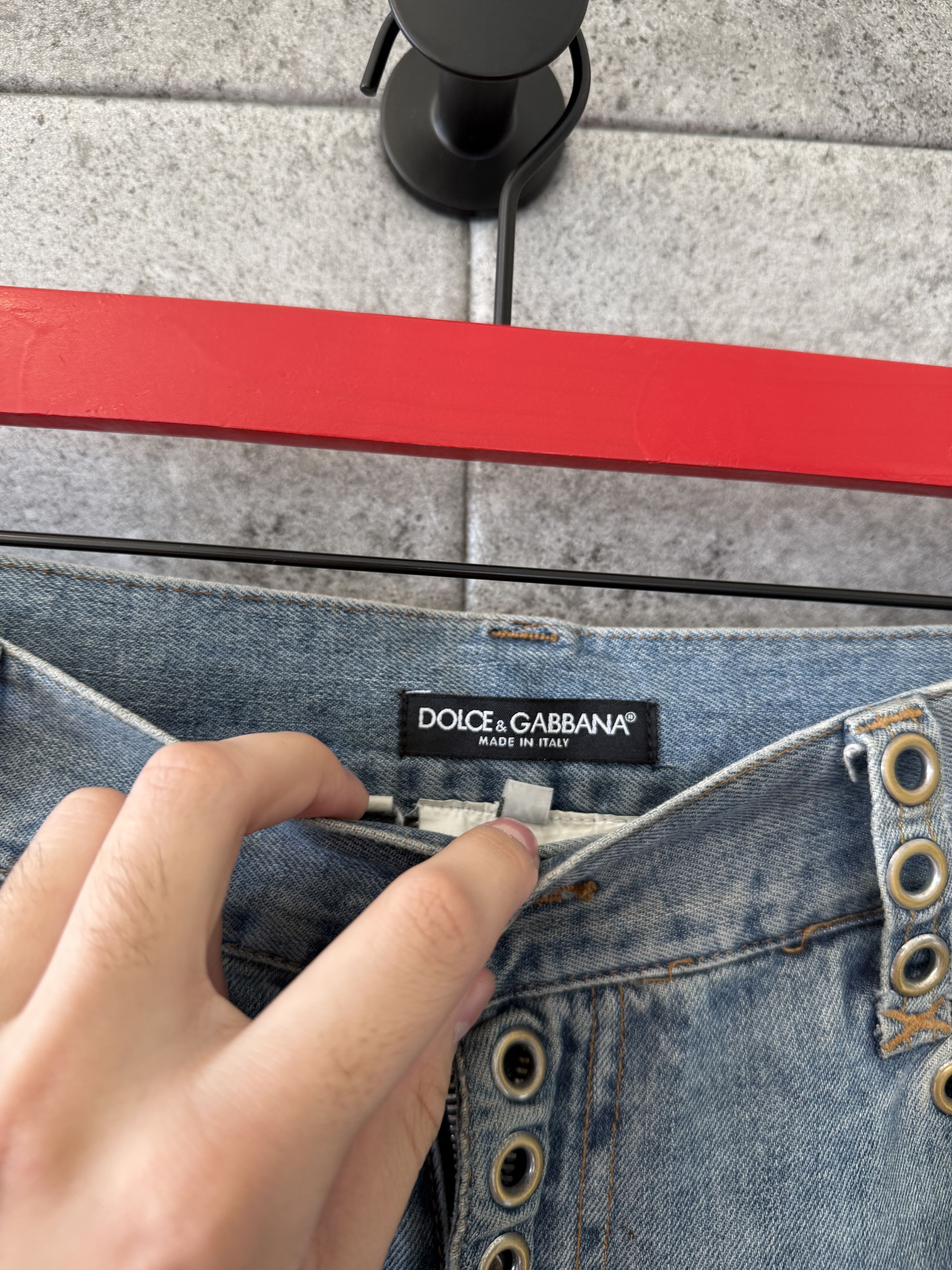 Dolce & Gabbana Dolce & Gabbana Vintage Eyelet Jeans Size US 36 / EU 52 - 5 Thumbnail