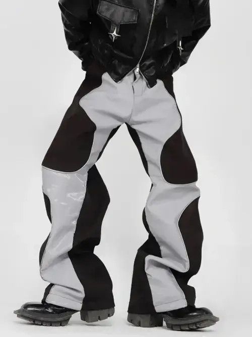 Japanese Brand × Vintage Mauroicardi Soft Patchwork Leather Pants Size US 32 / EU 48 - 3 Thumbnail