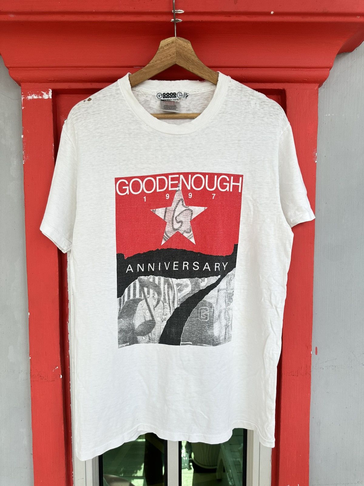GOODENOUGH Vintage 90s GDEH Goodenough 7th Anniversary Tee Size US M / EU 48-50 / 2 - 1 Thumbnail
