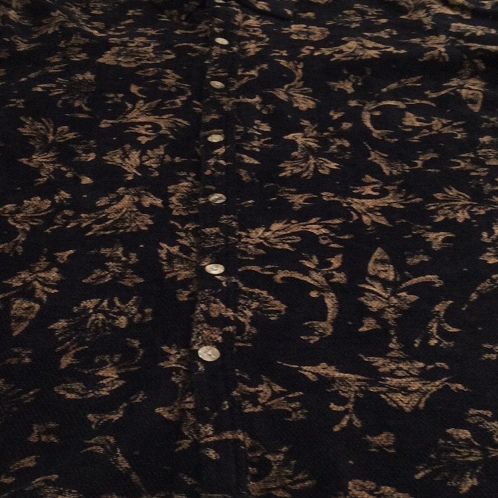Chicos Chico's Design Black & Gold Vintage Shirt Size 3/XL/16 Size XL / US 12-14 / IT 48-50 - 16 Thumbnail