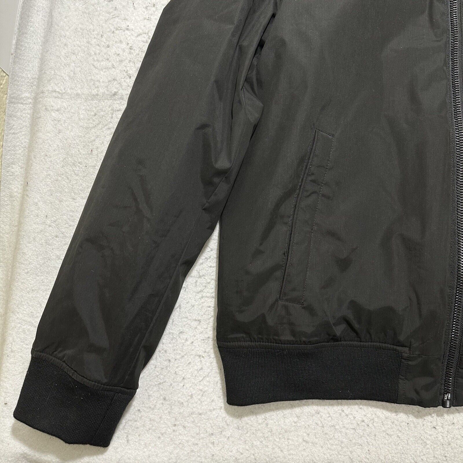DKNY DKNY Medium Windbreaker Jacket Zip Hooded Black Logo Coat Size US M / EU 48-50 / 2 - 6 Thumbnail