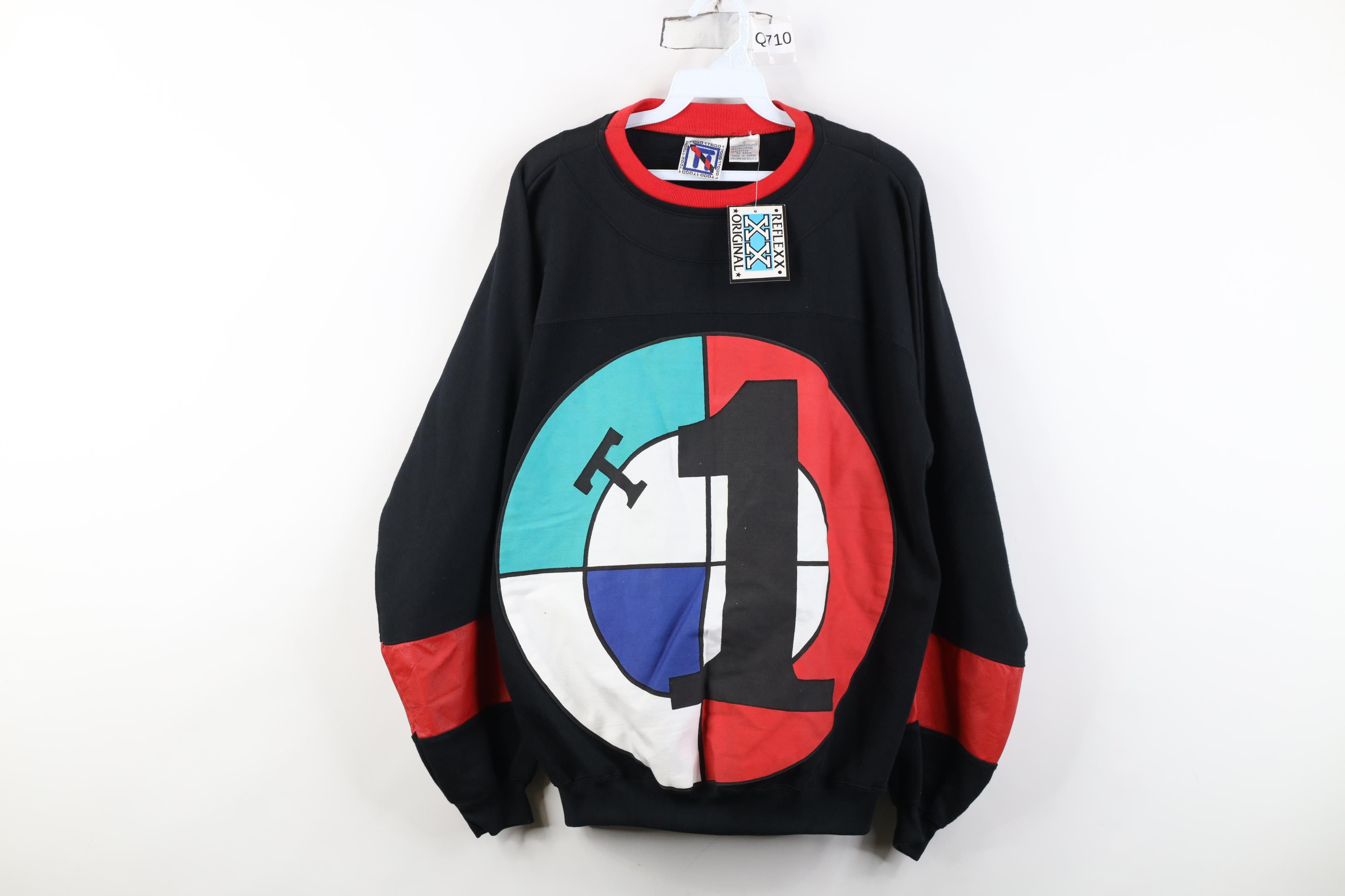 Vintage Deadstock Vintage 90s Streetwear Trim Bullseye Sweatshirt Size US S / EU 44-46 / 1 - 1 Thumbnail