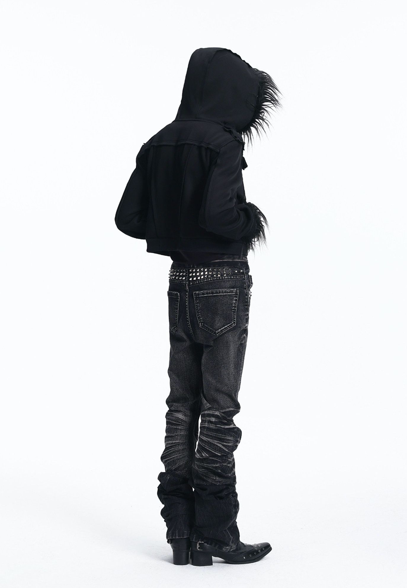 Japanese Brand Crack Washed Pants Size US 32 / EU 48 - 5 Thumbnail