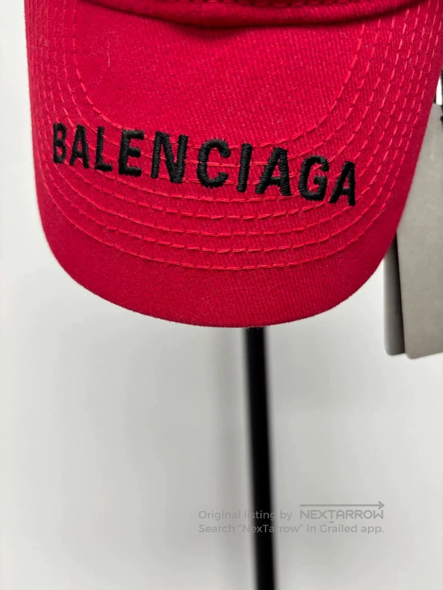 Balenciaga balenciaga red cotton baseball cap for men. Size ONE SIZE - 2 Thumbnail