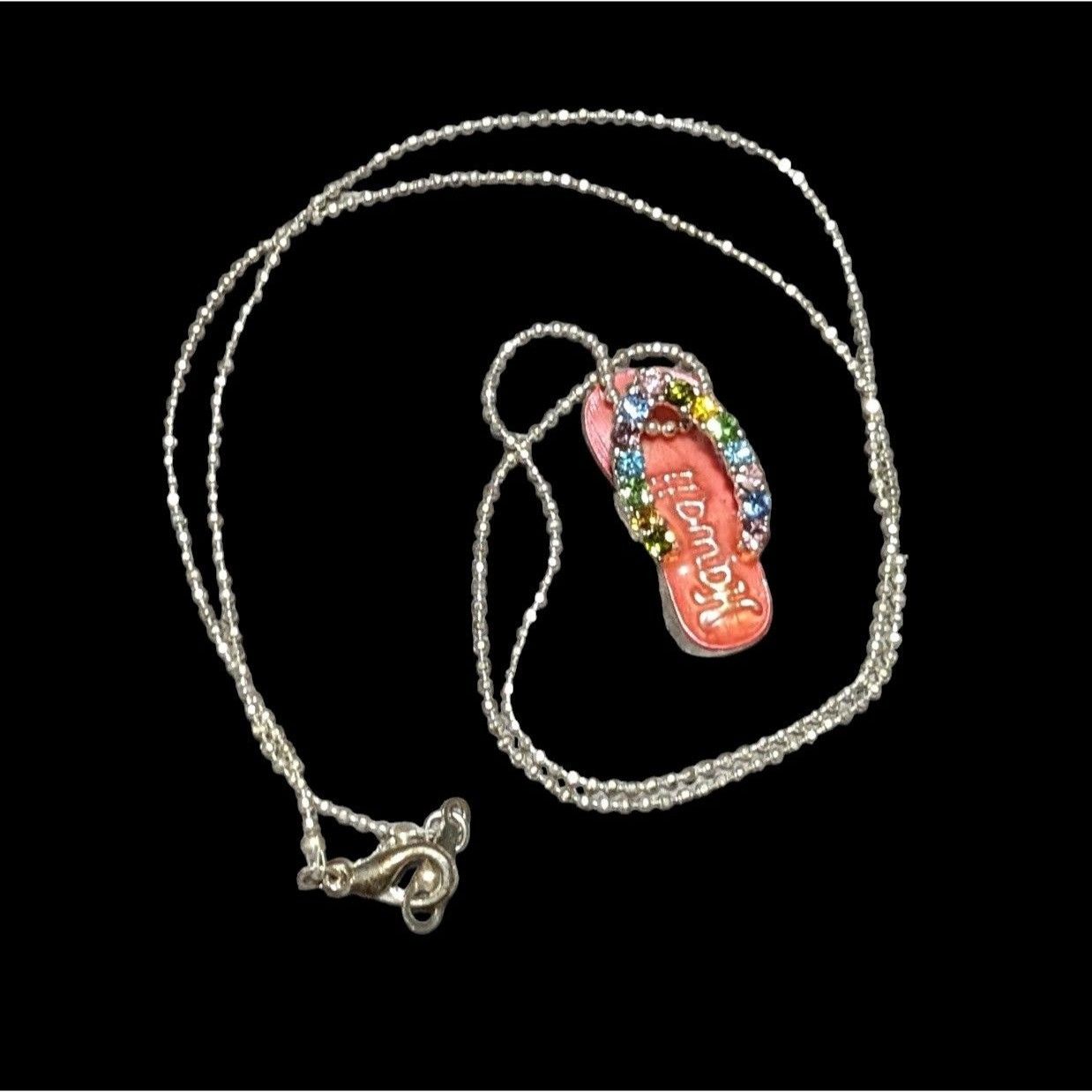 Other MC Rainbow Gem Enamel Hawaii Sandal Necklace Size ONE SIZE - 2 Thumbnail