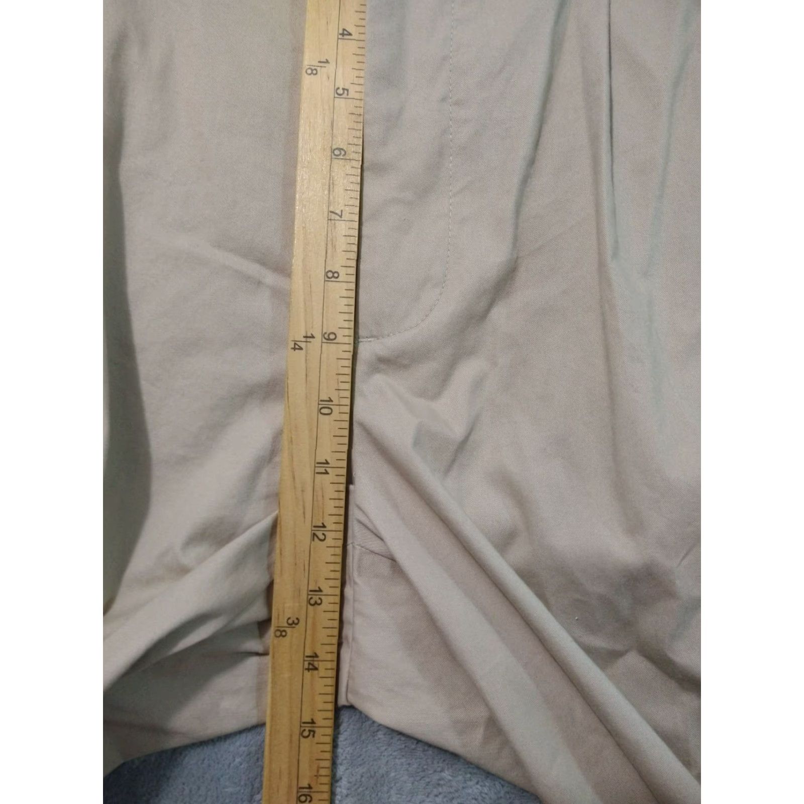 Brooks Brothers Brooks Brothers Mens Chino Pants Regular Classic Beige Cotton 35x32 Tapered Leg Cuffed Pleated Style City Preppy Vintage No Size US 35 - 4 Thumbnail