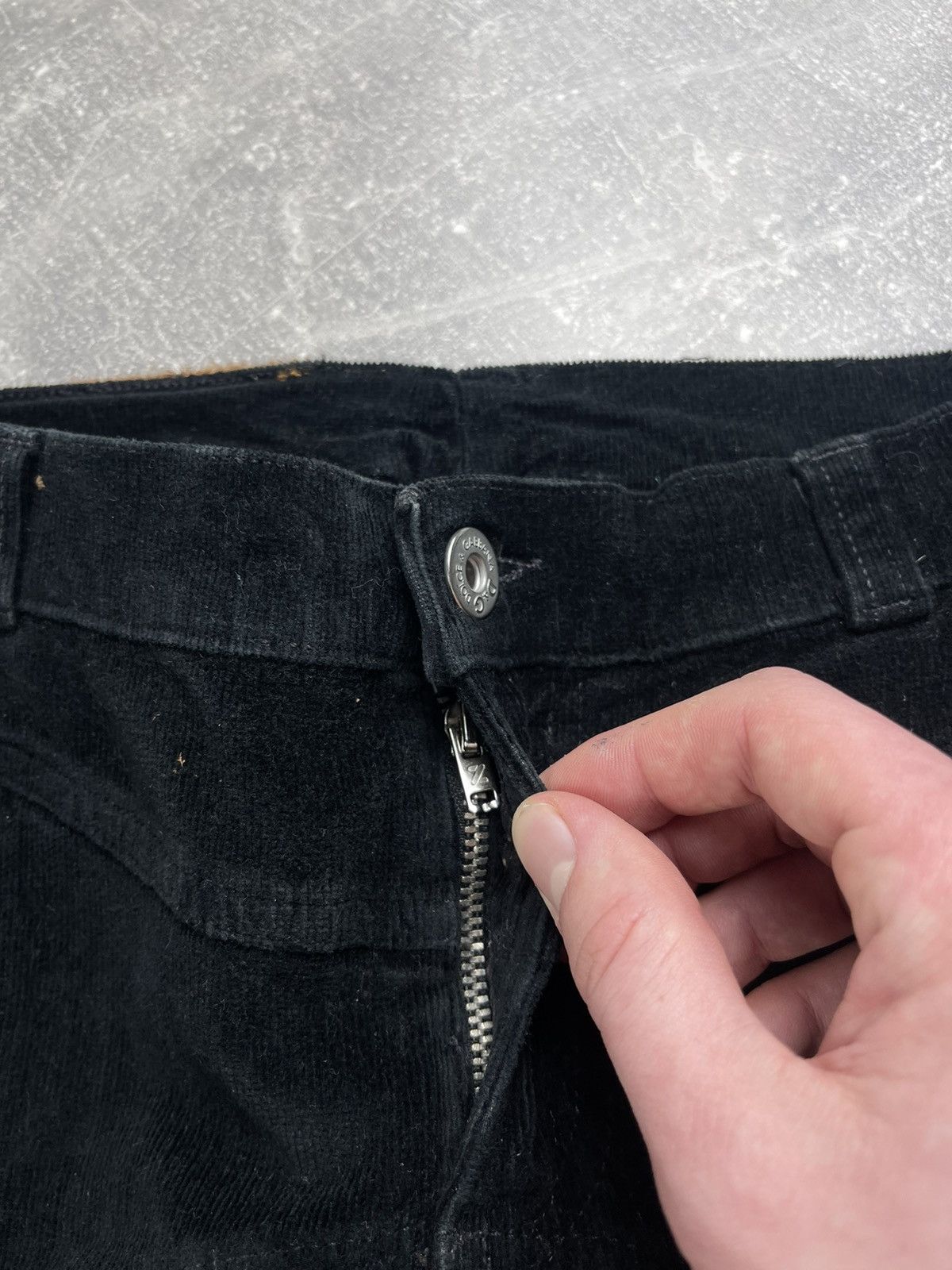 Dolce & Gabbana Dolce & Gabbana Black Corduroy Slim Pants Zip Hem Size 27" / US 4 / IT 40 - 9 Thumbnail