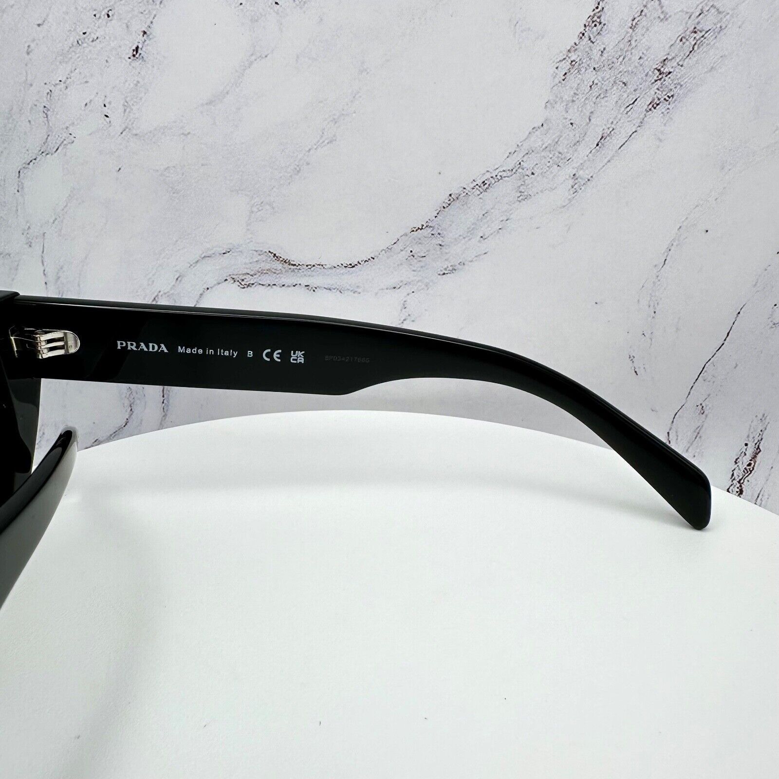Prada New Prada Sunglasses Black Butterfly Cat Eye Spelled Logo Size ONE SIZE - 7 Thumbnail