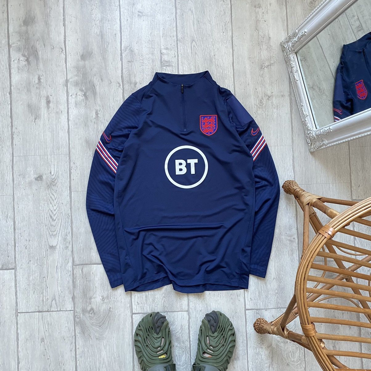 Nike ⚽️ Blokcore Nike England jersey Track top long sleeve Drill Size US M / EU 48-50 / 2 - 1 Thumbnail