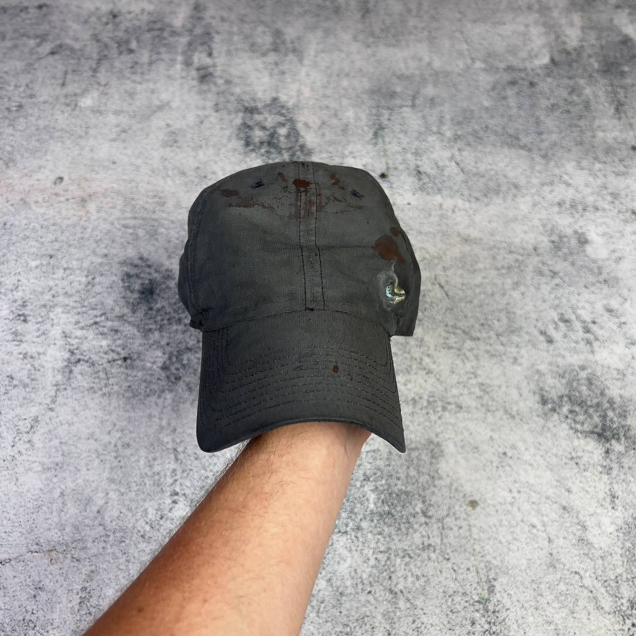 Nike Nike Distressed Cap Men's One Size Black Polyester Y2K Size ONE SIZE - 2 Thumbnail
