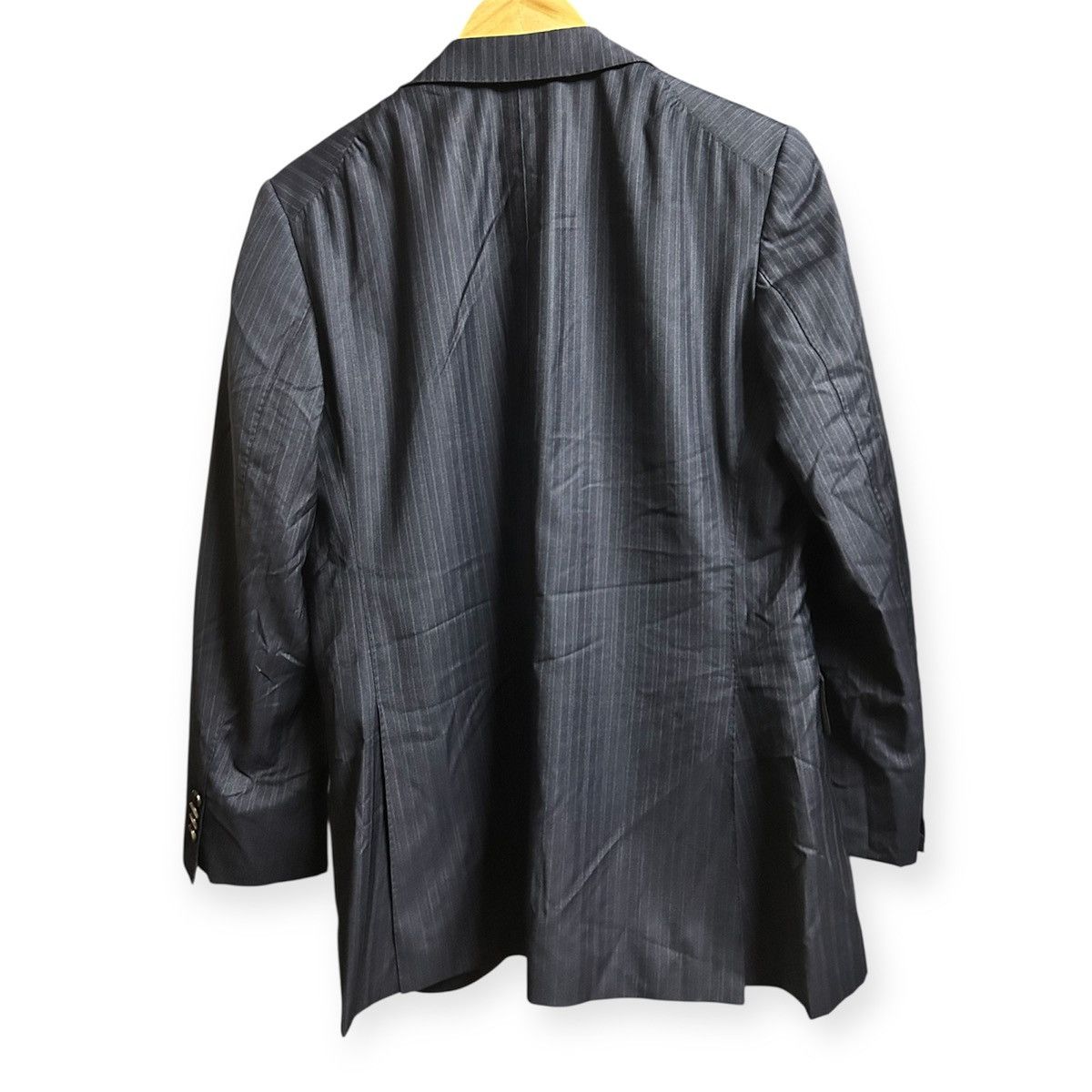 Loro Piana Four Seasons Super 130'S Wool Striped Blazer Size 46S - 2 Thumbnail