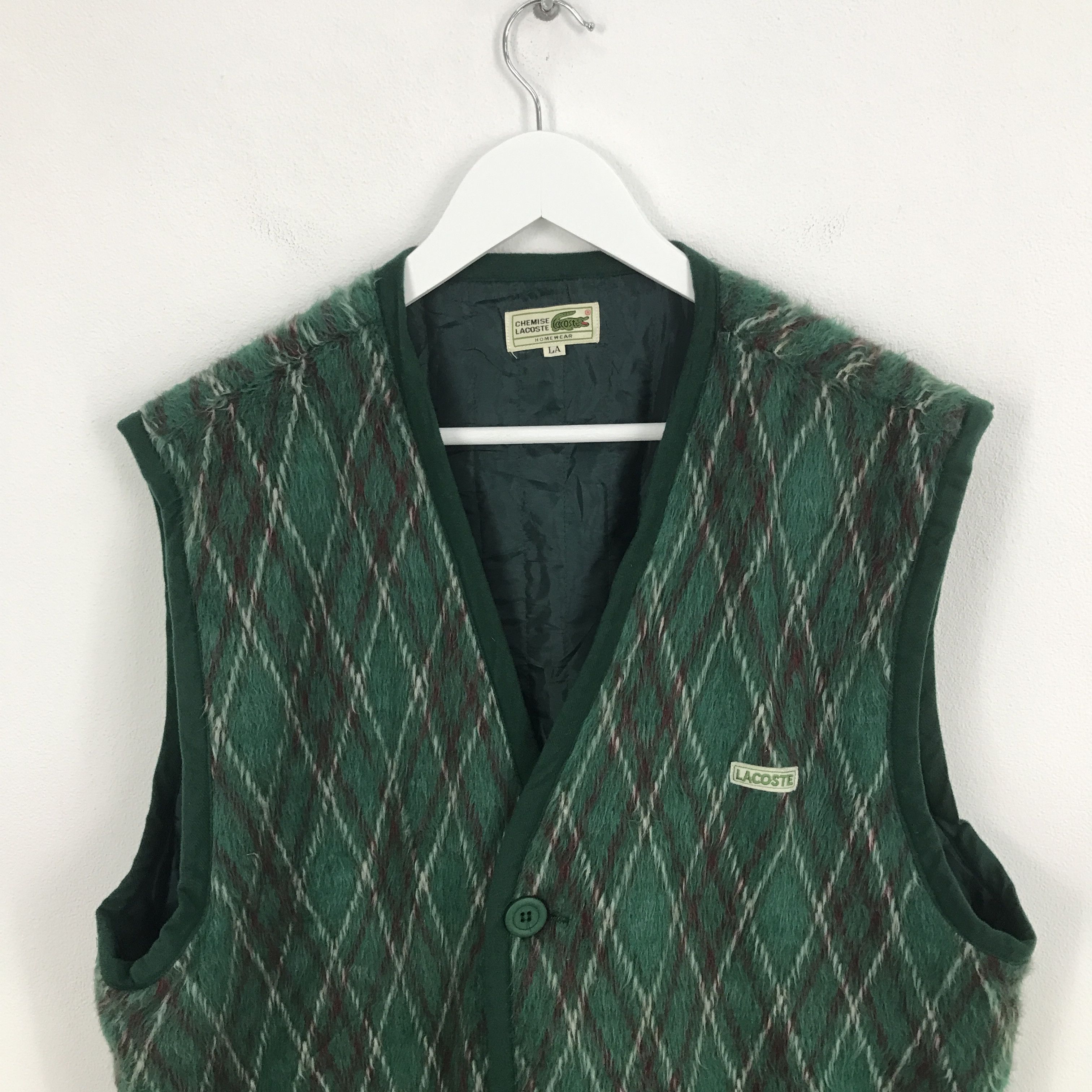 Lacoste Rare Lacoste Wool Vest Shirt Size US L / EU 52-54 / 3 - 2 Thumbnail