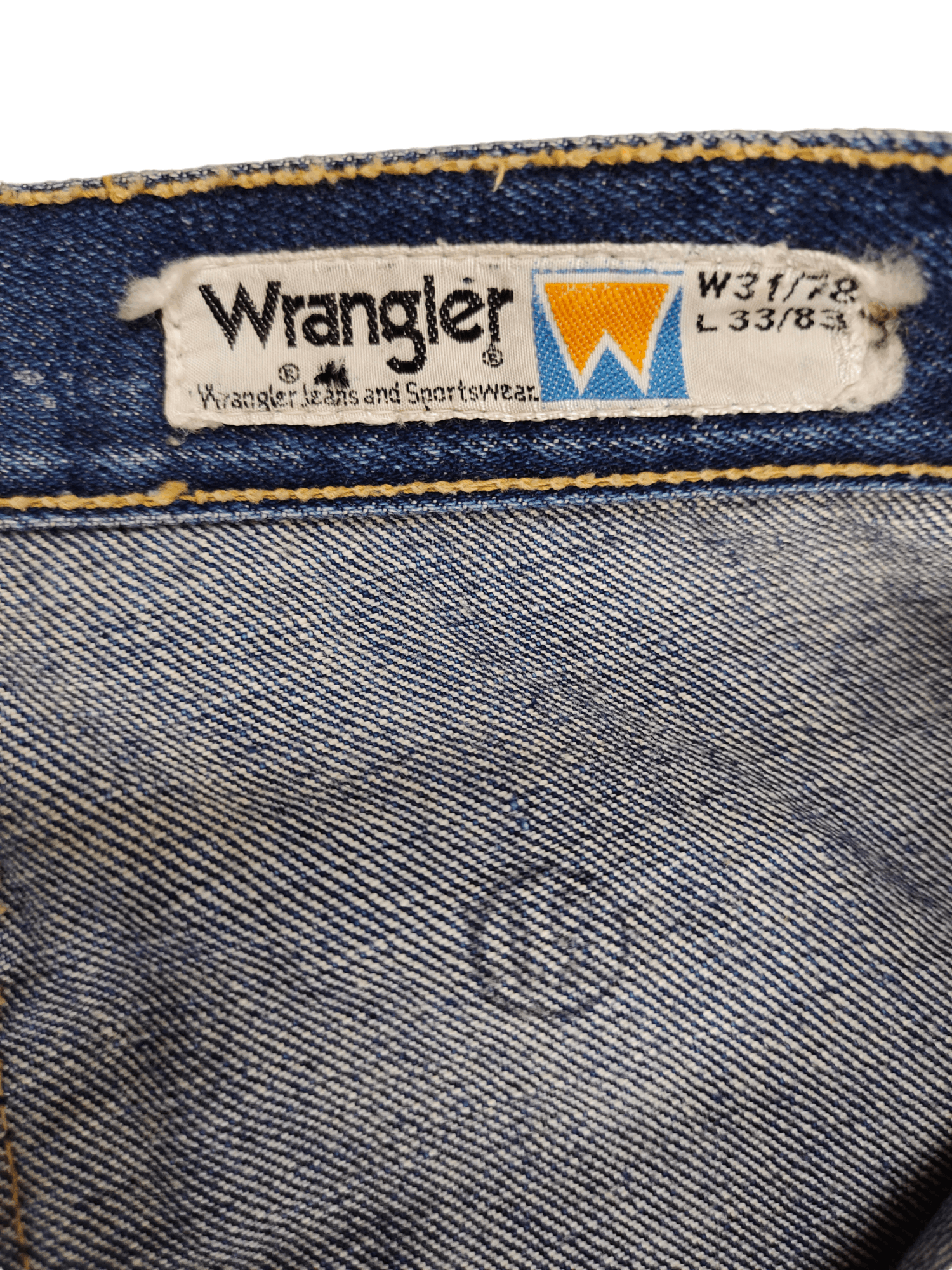 If Six Was Nine Flare Jeans 80s Wrangler Denim Boot Cut Bell Bottom Size US 30 / EU 46 - 12 Thumbnail