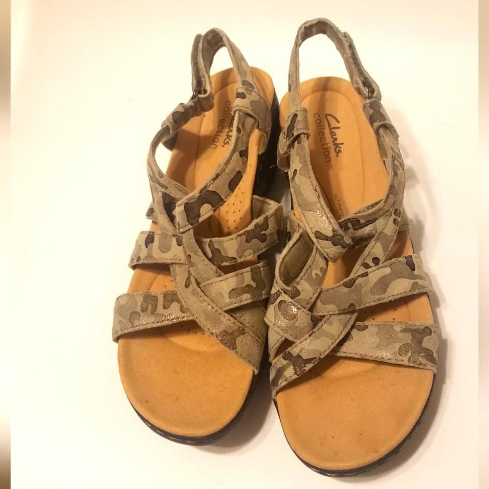 Clarks Clarks Collection Camouflage Sandals Size 8 1/2 Size US 8.5 / IT 38.5 - 1 Thumbnail