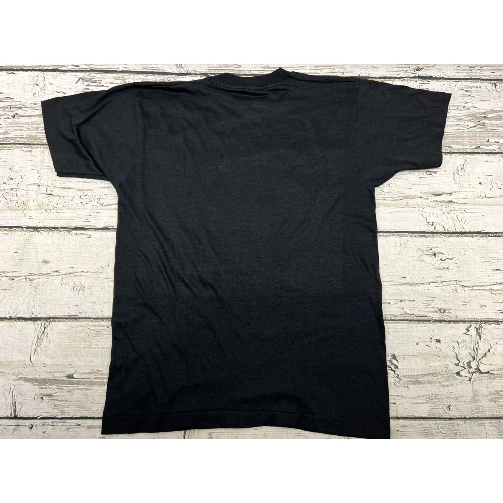 VINTAGE Screen Stars Phi Fraternity T-Shirt - Shirt - Men - Adult Medium - Black - 1980s - Single Stitch - Graphic Tee